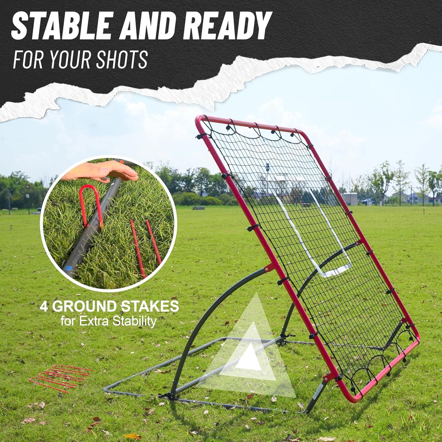 Reductor de Rebote de Béisbol TELURY 1.22x1.37m 3 Ángulos Ajustables