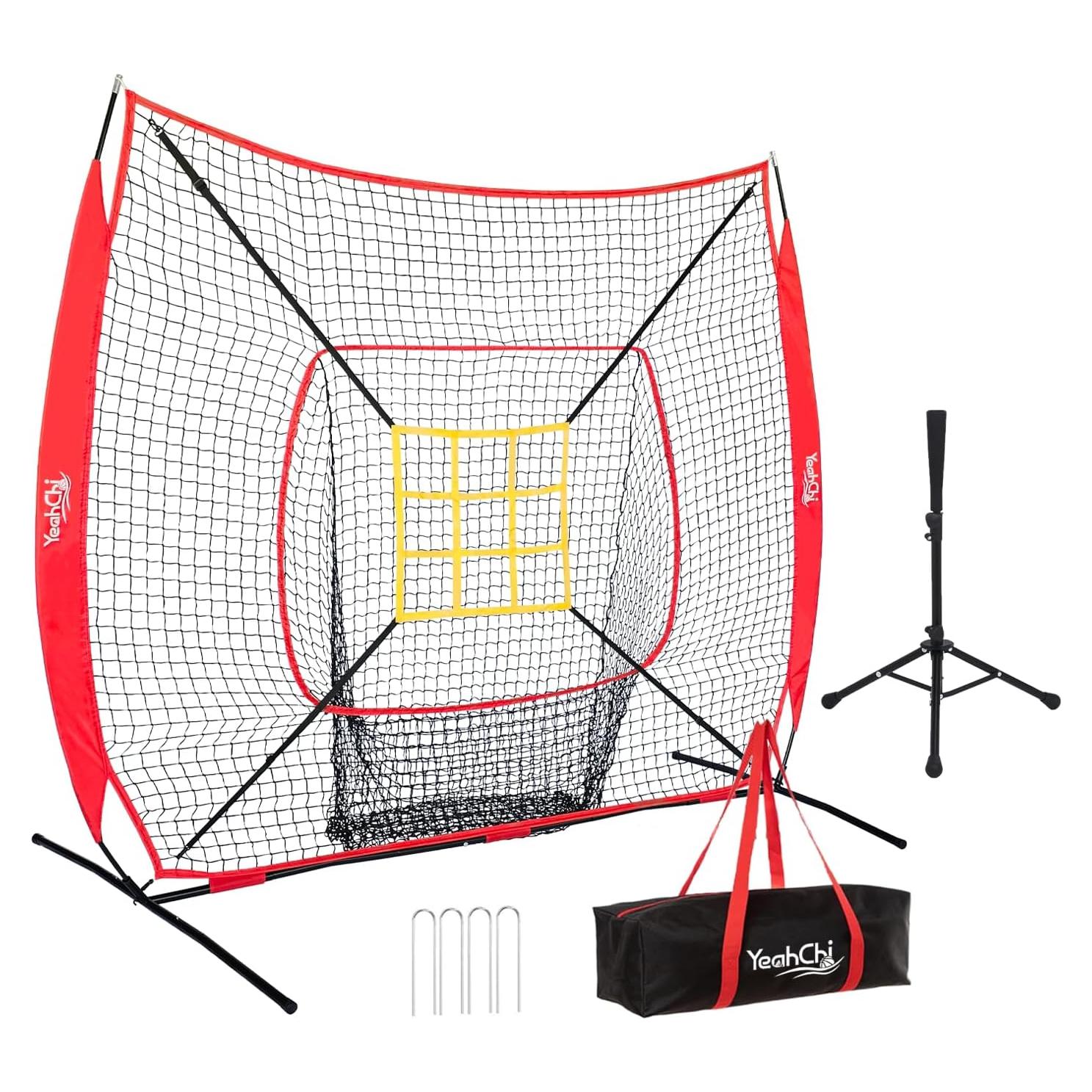 Red de Béisbol Portátil YeahChi YC-701 2.13x2.13m con Tee
