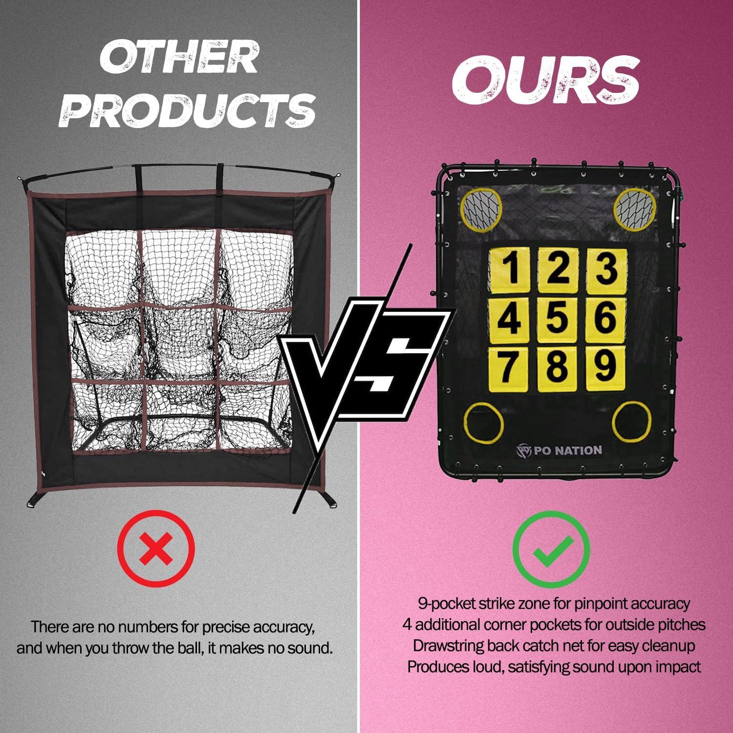 Red de Lanzamiento PO NATION 3.66x1.83m para Entrenamiento