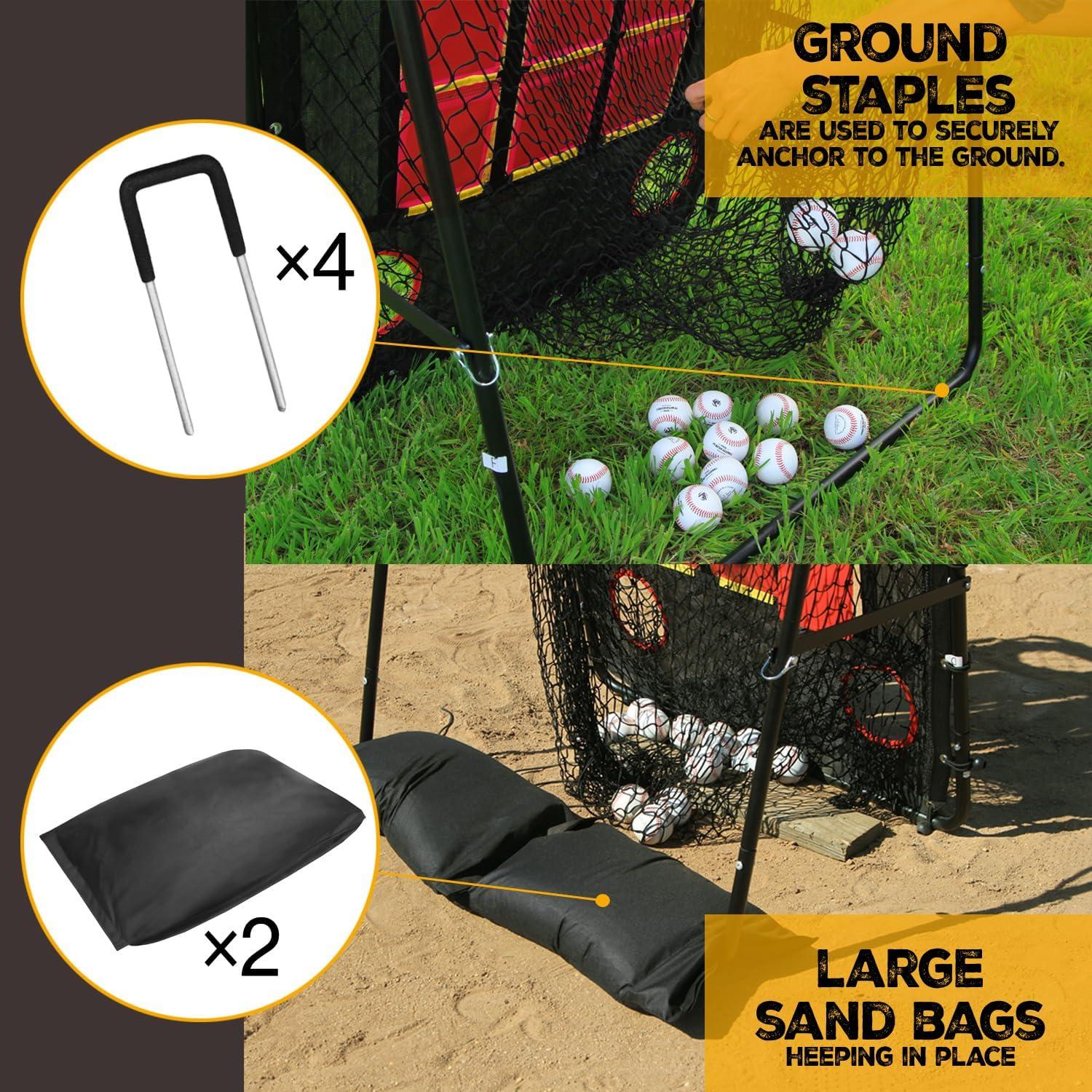 Red de Lanzamiento PO NATION 3.66x1.83m para Entrenamiento