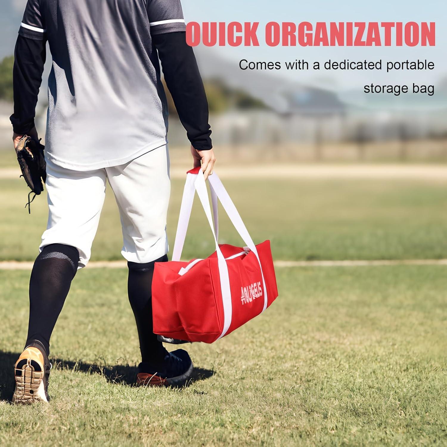 Red de práctica de béisbol y softbol AOLIGEIJS 1.83m con zona de strike