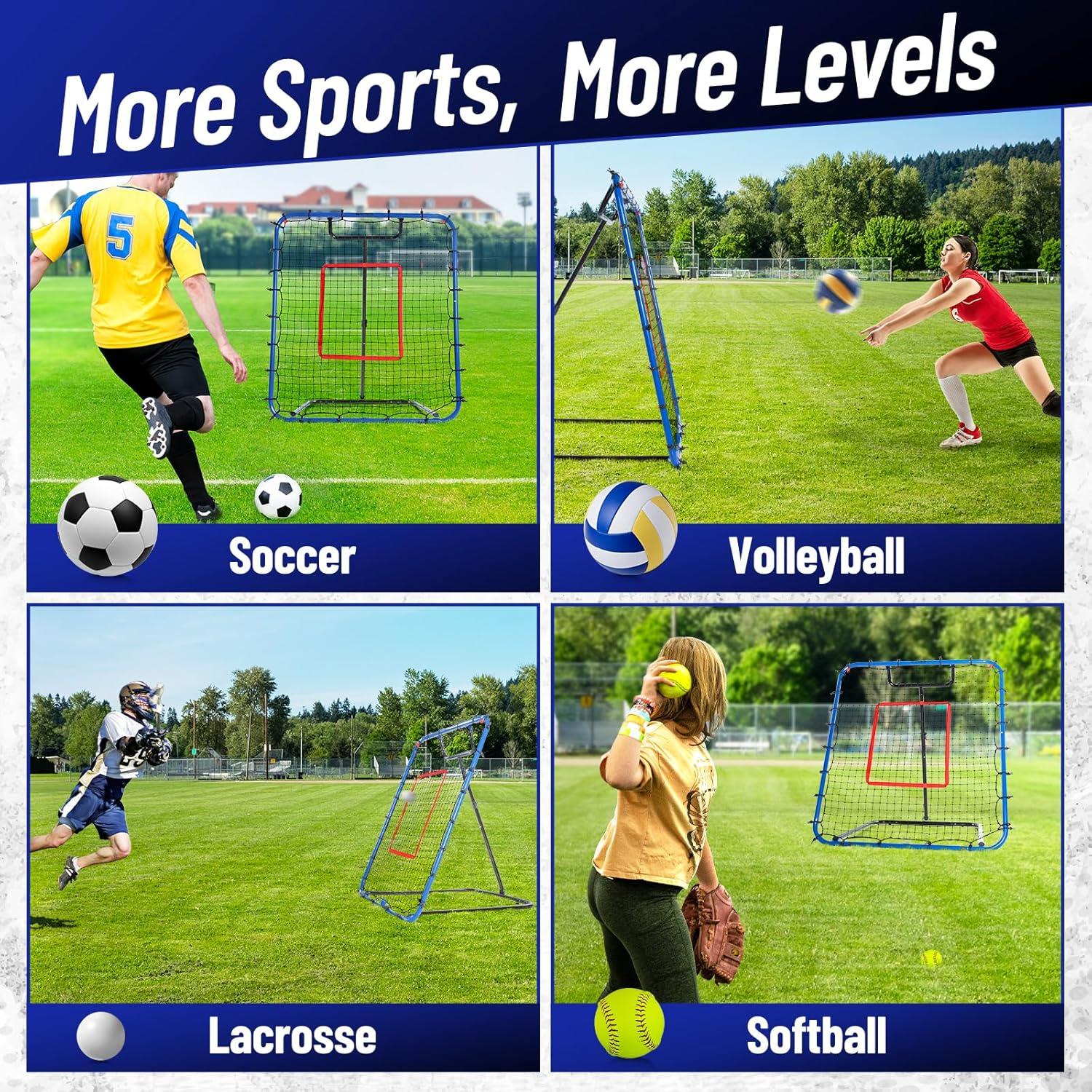 Red de Rebote de Béisbol SPOYNAL 1.22x1.37m Ajustable