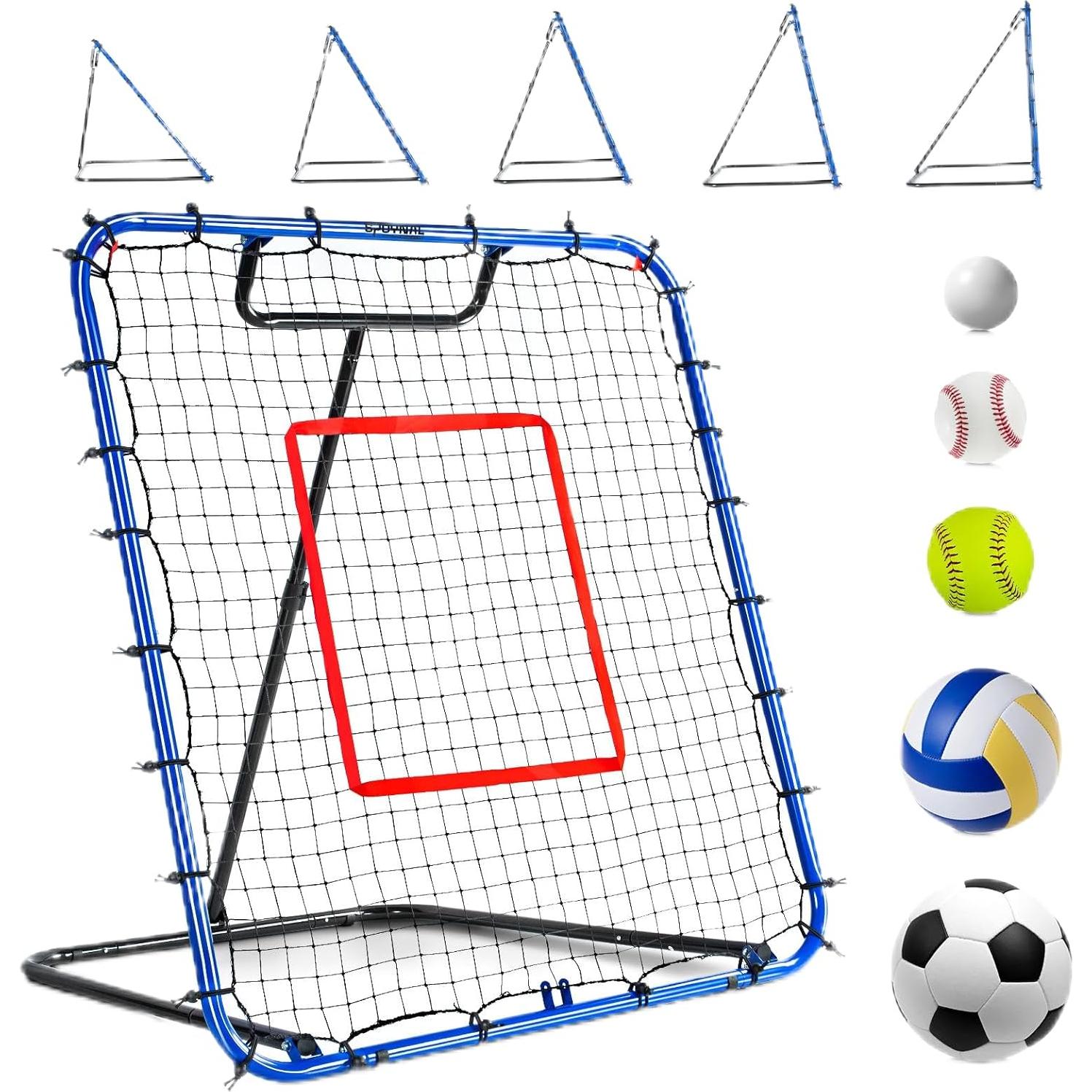 Red de Rebote de Béisbol SPOYNAL 1.22x1.37m Ajustable