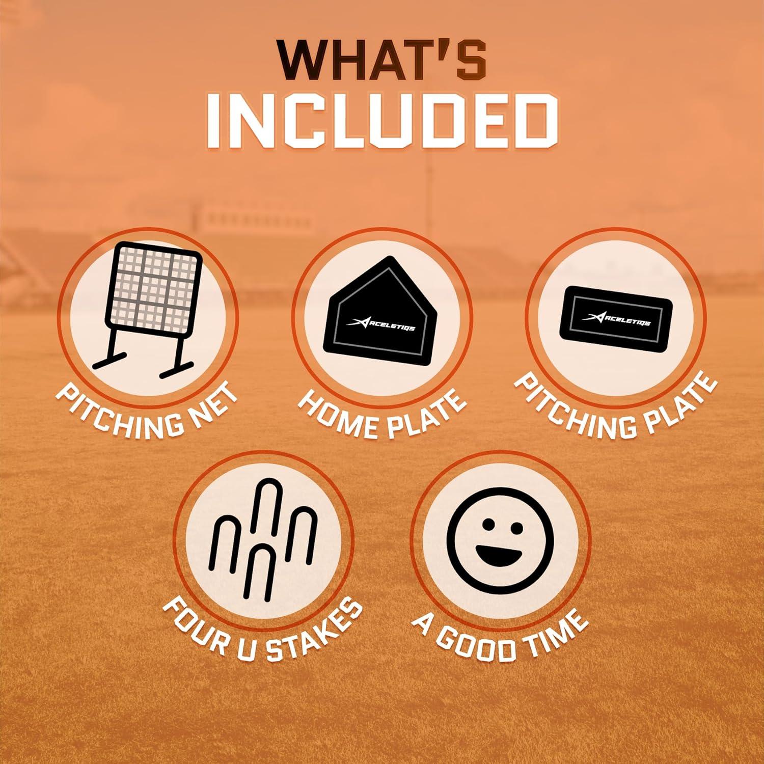 Red de Lanzamiento de Béisbol Aceletiqs Bullseye 9 Bolsillos