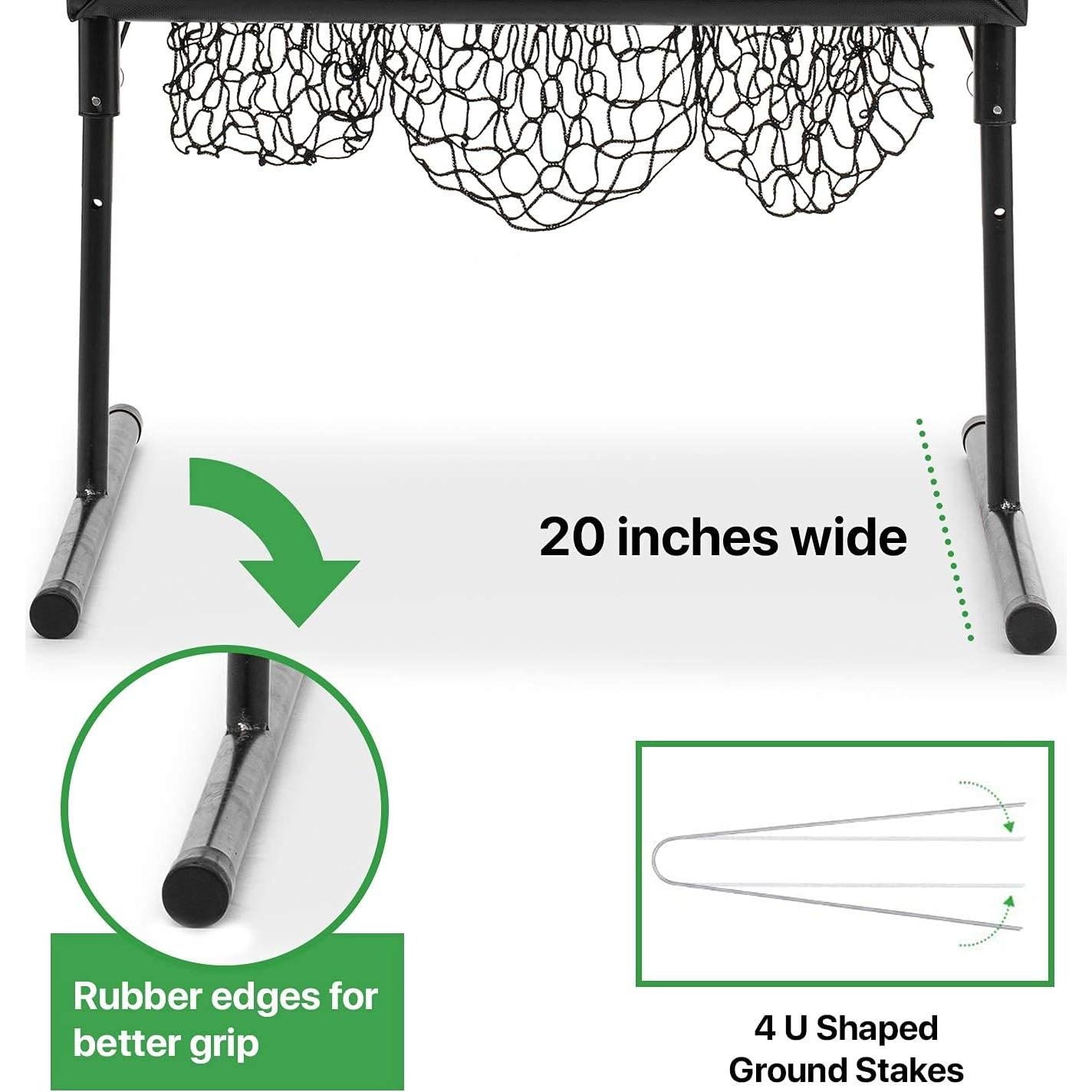 Red de Lanzamiento de Béisbol Aceletiqs Bullseye 9 Bolsillos