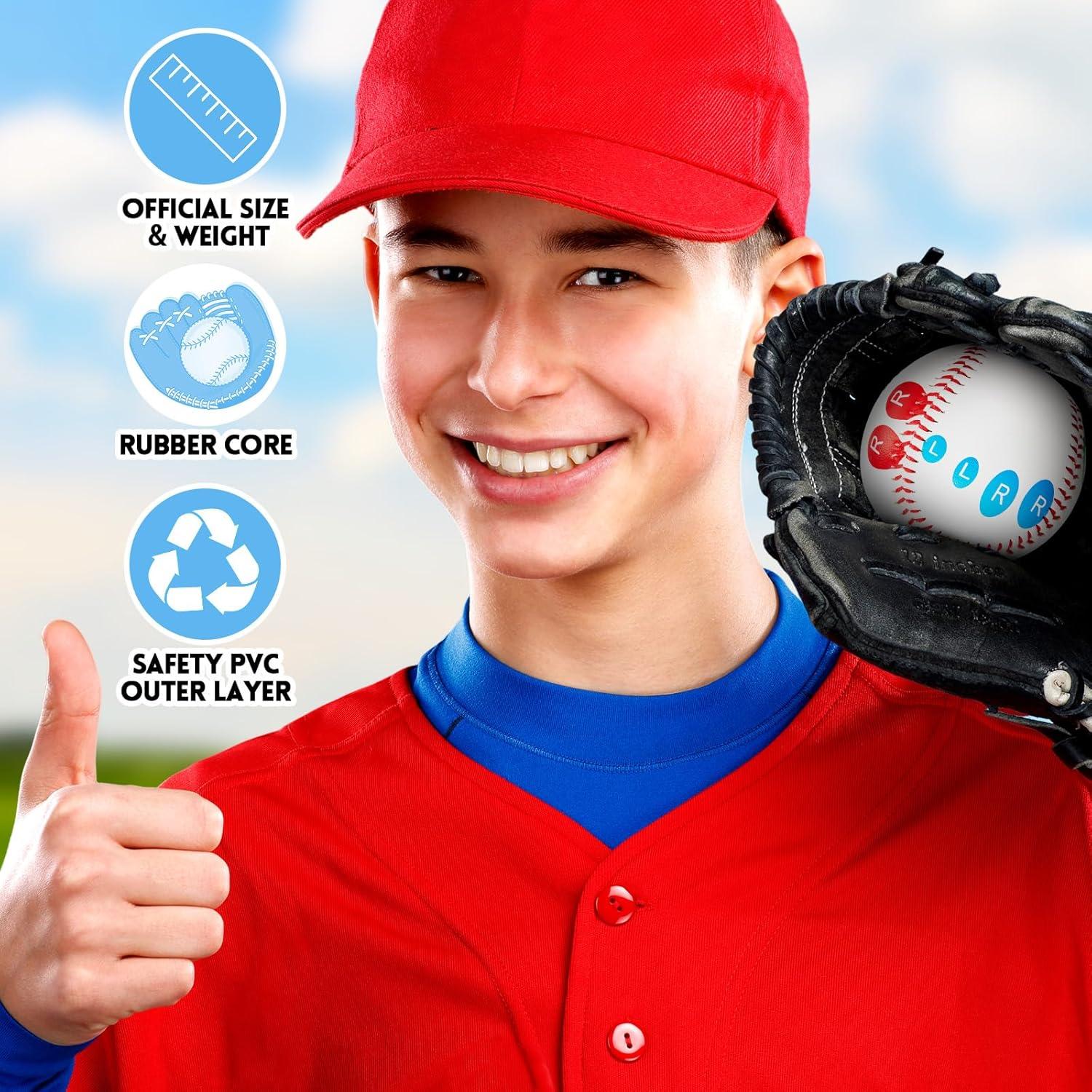 Pelota de béisbol de entrenamiento RoundFunny con marcadores