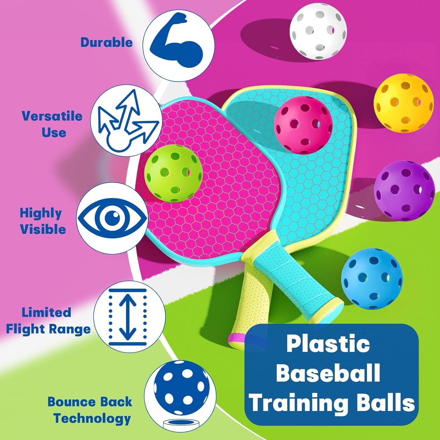 Pelotas de Práctica de Béisbol Coopay - 12 Unidades Plástico