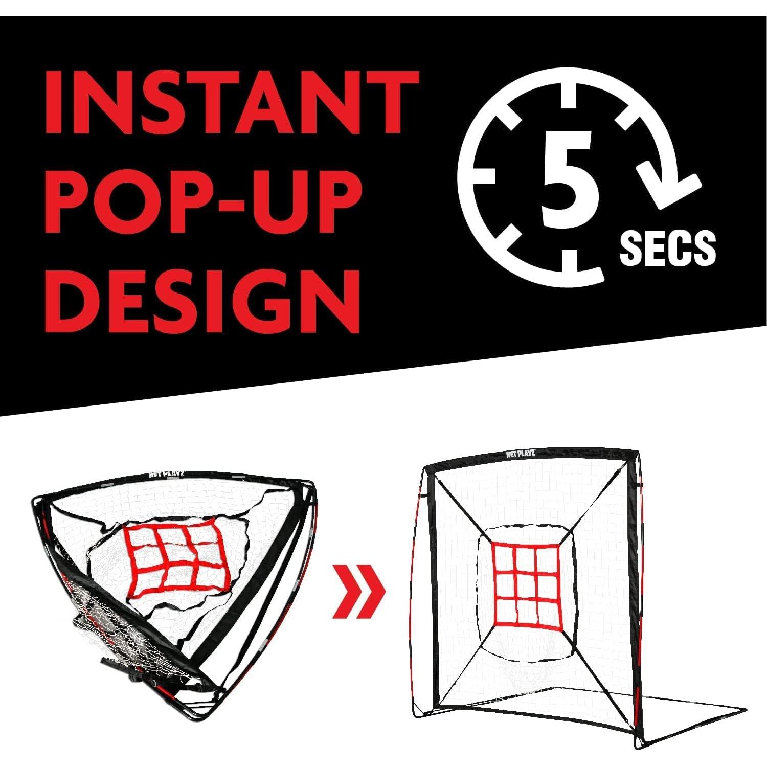 Red de Béisbol NET-PLAYZ 1.52x1.52m Plegable para Entrenamiento