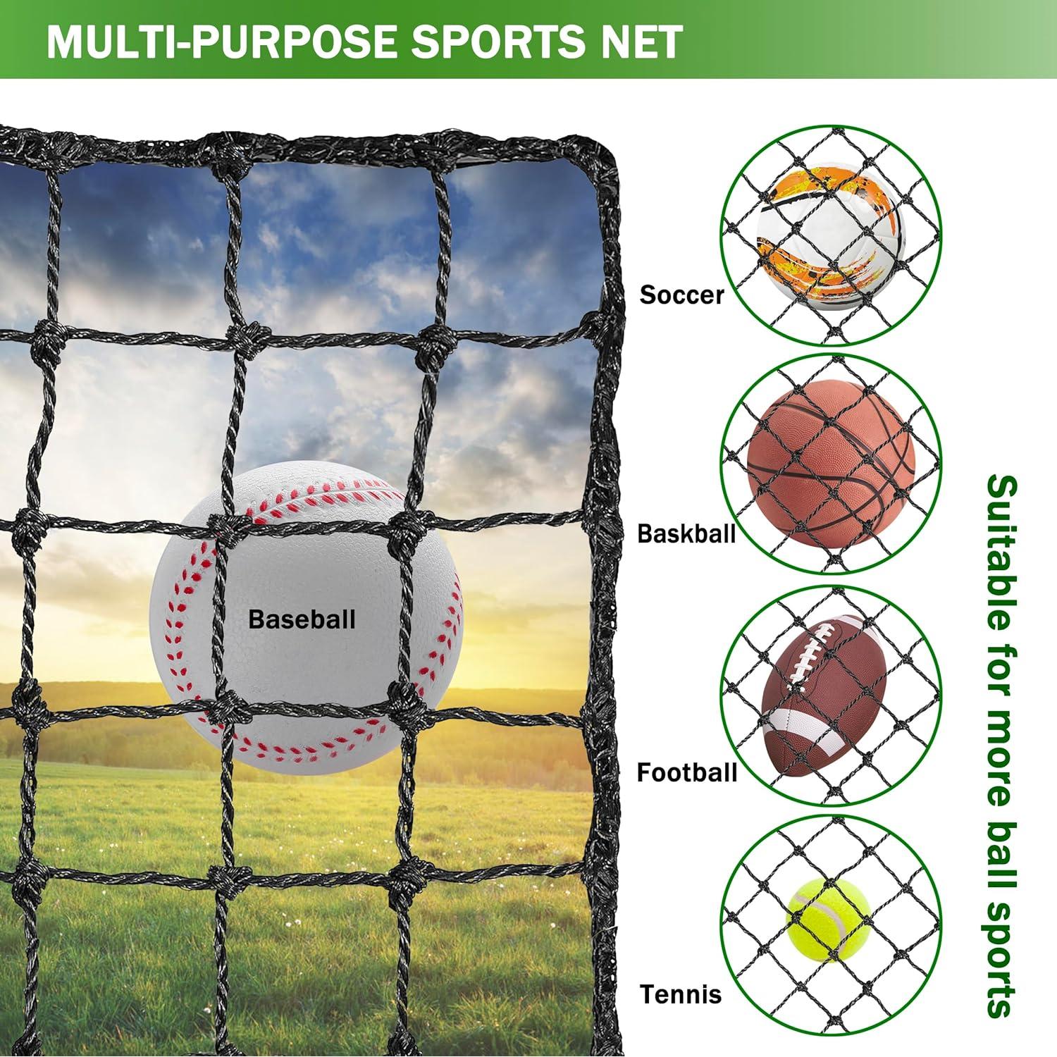 Red de Parada de Béisbol DIOLILI 10x20 pies Alta Resistencia