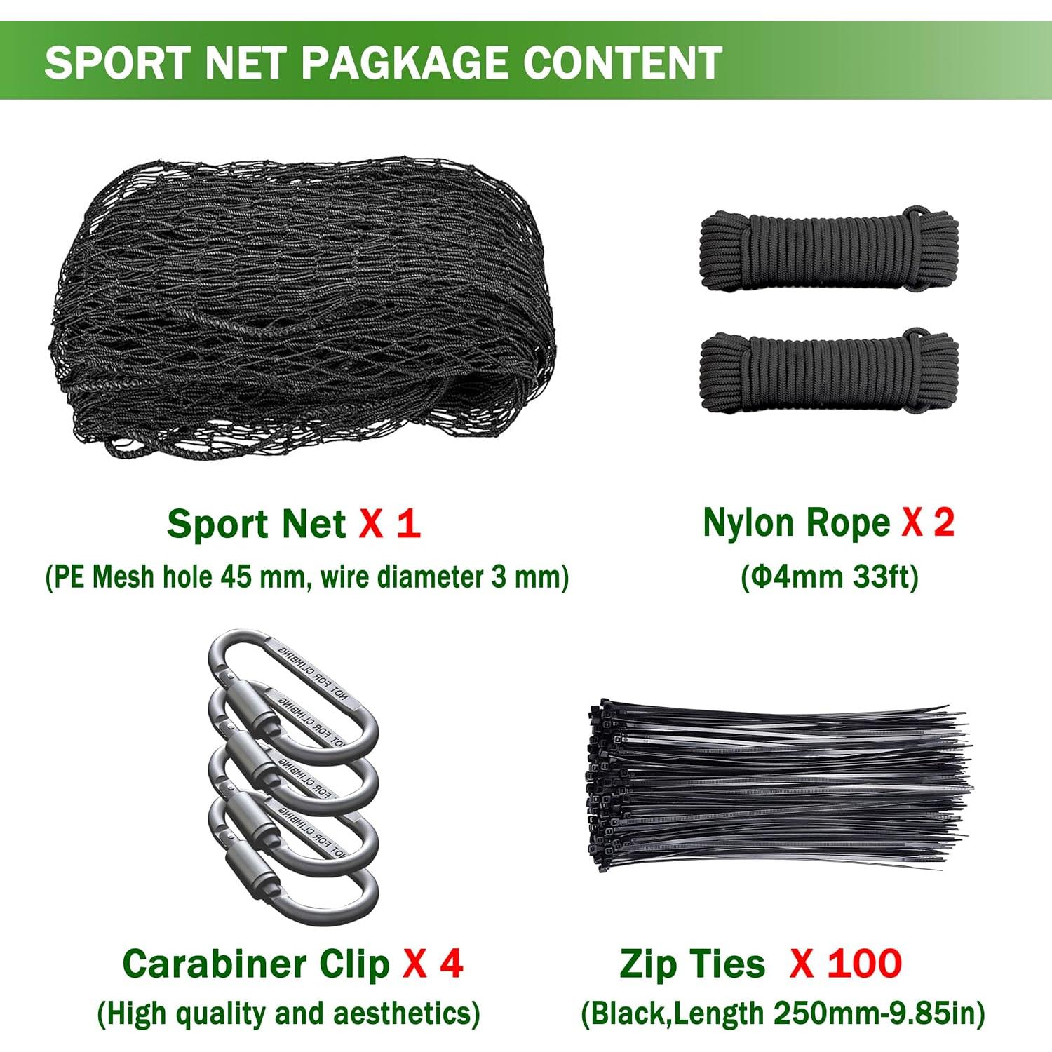 Red de Parada de Béisbol DIOLILI 10x20 pies Alta Resistencia