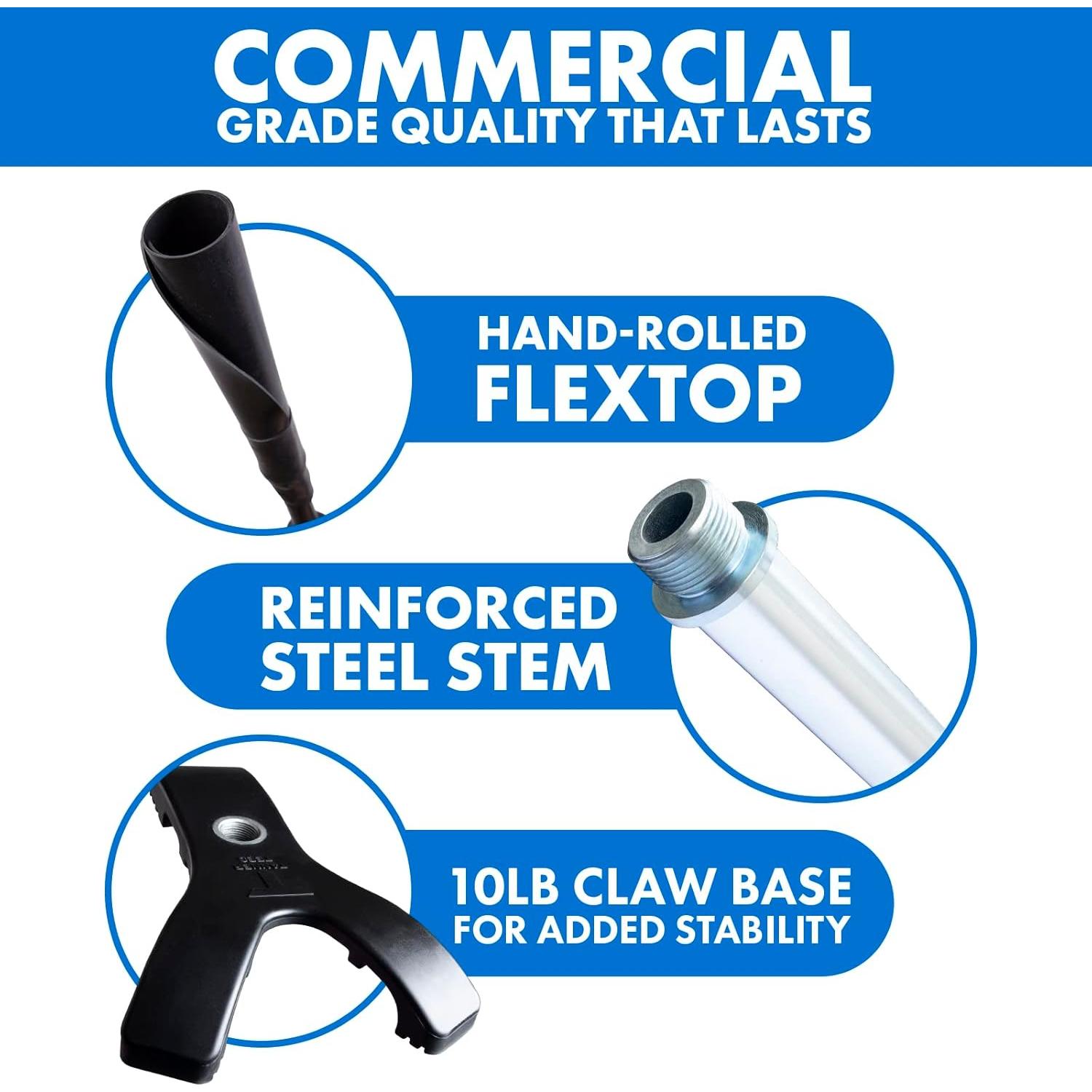 Tee de Bateo Ajustable TANNER Heavy 66-109 cm con Base Claw