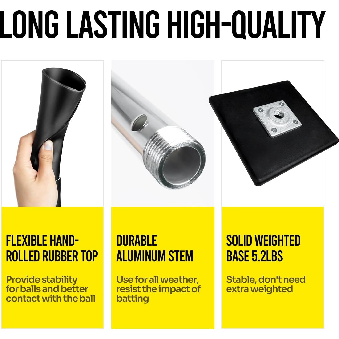 Tee de Bateo Portátil PLAYAPUT Ajustable 63.5-94 cm