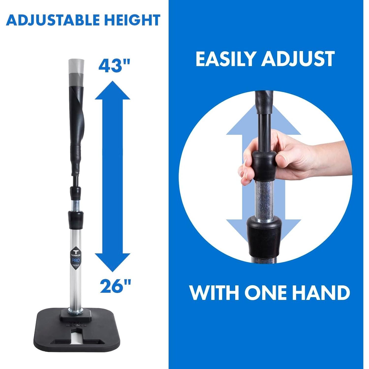 Tee de Bateo Profesional TANNER Pro Ajustable 66-109 cm