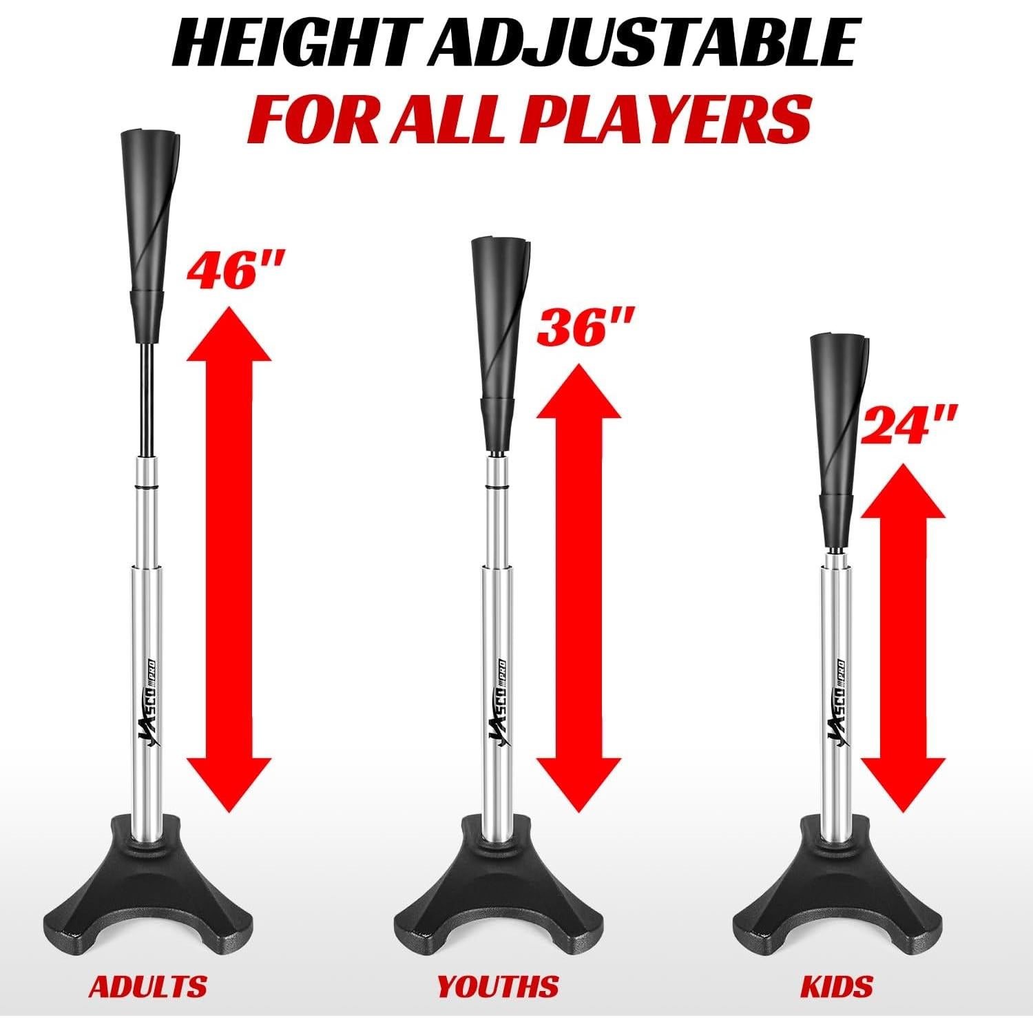 Tee de Bateo Portátil JASCOPRO Ajustable 61-117 cm