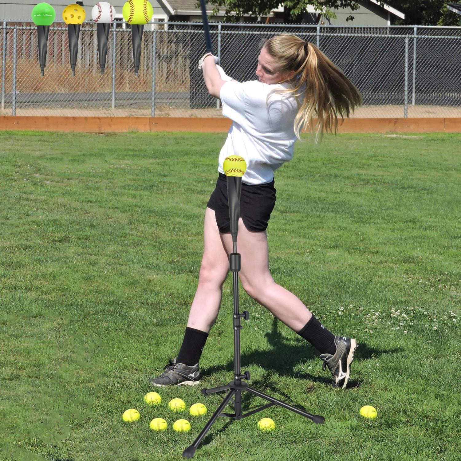 Tee de Bateo Portátil BaseGoal Ajustable 27.5-48" (69.85-121.92 cm)