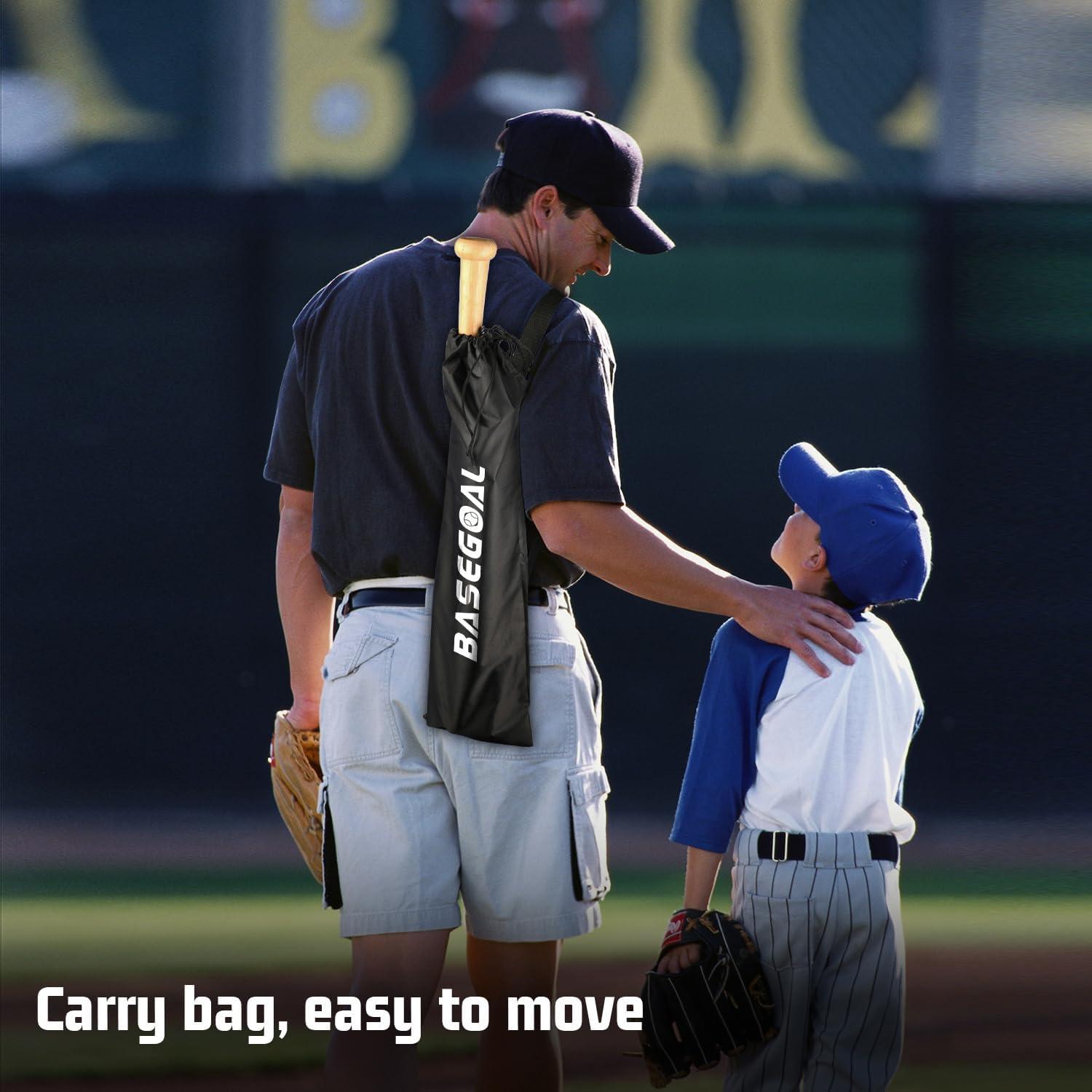 Tee de Bateo Portátil BaseGoal Ajustable 27.5-48" (69.85-121.92 cm)