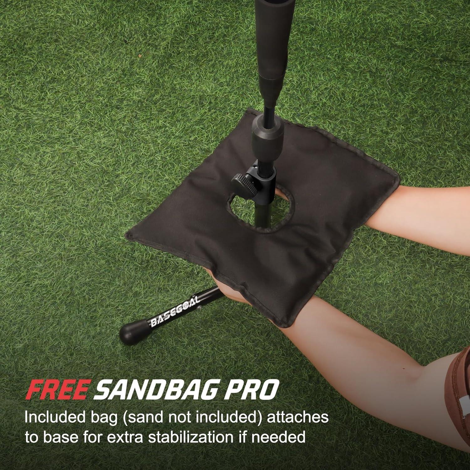 Tee de Bateo Portátil BaseGoal Ajustable 27.5-48" (69.85-121.92 cm)