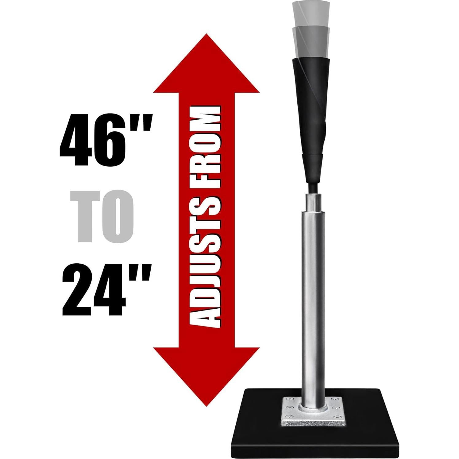 Tee de Bateo Profesional Zdgao - Ajuste 61-117 cm, Base Pesada