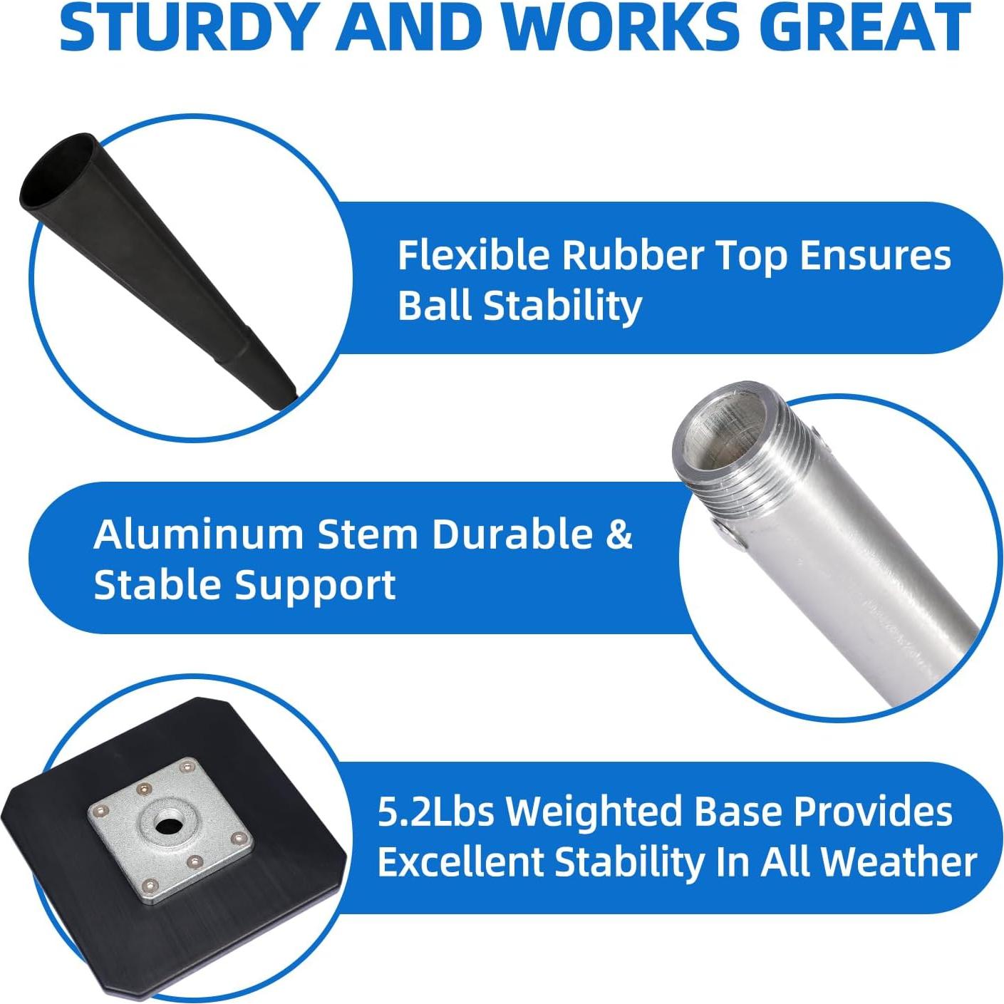 Tee de Bateo Portátil CEPHKY Ajustable 50.8-71.1 cm