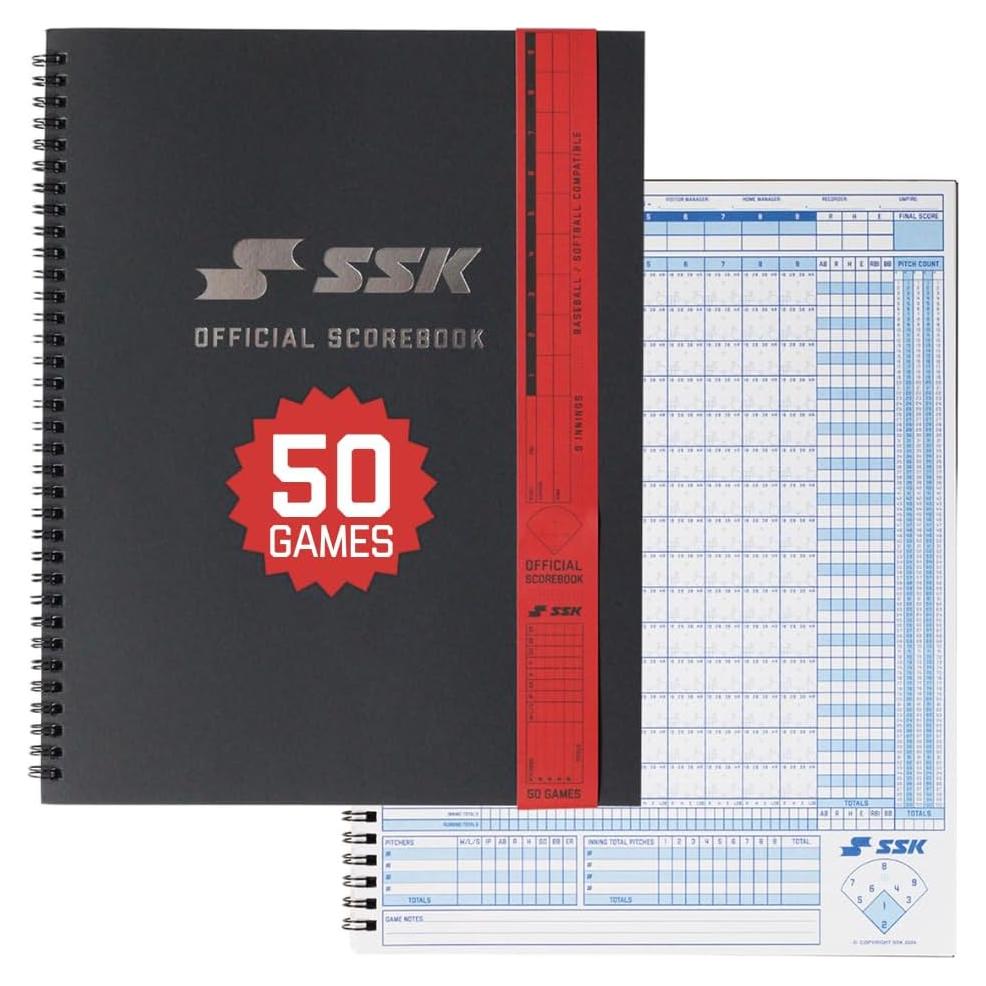 Libro Oficial de Puntuación SSK 50 Juegos Béisbol + Softbol