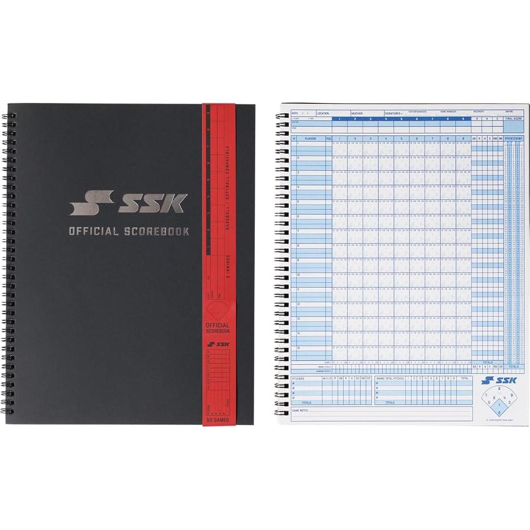 Libro Oficial de Puntuación SSK 50 Juegos Béisbol + Softbol