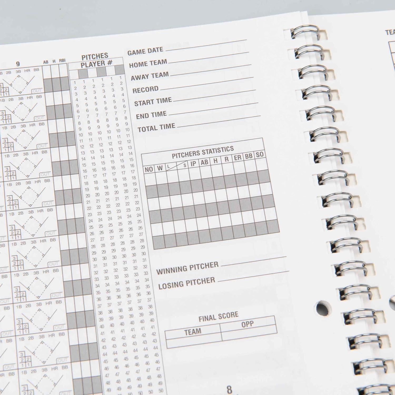 Libro de Puntuación de Béisbol CHAMPRO 52 Páginas