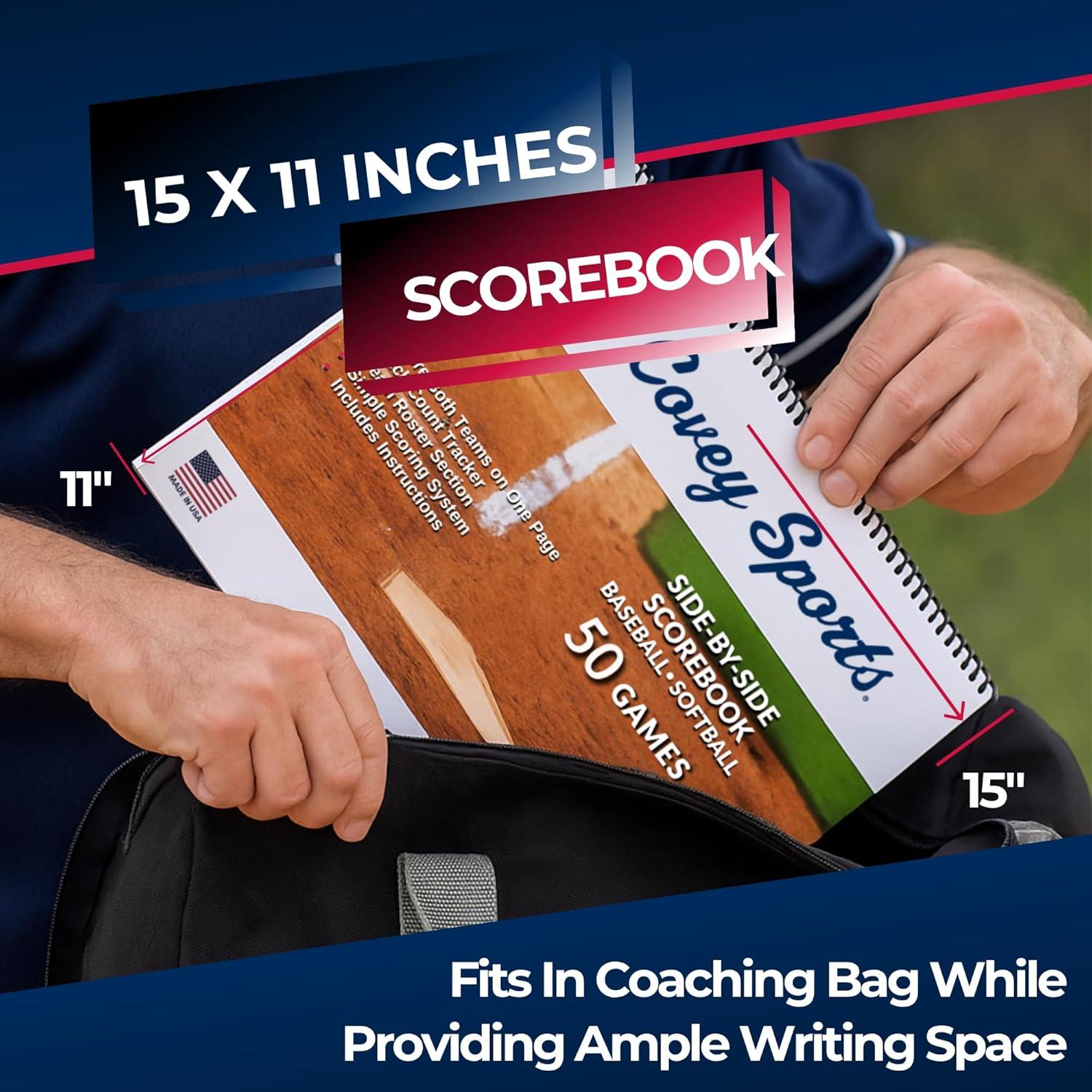 Libro de Puntuación de Béisbol y Softbol Covey Sports 50 Juegos