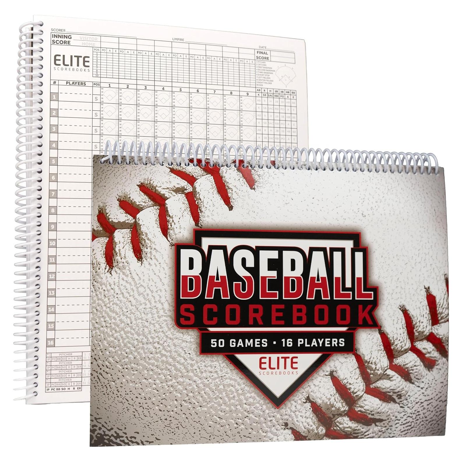 Libro de Puntuaciones de Béisbol Elite Murray - 50 Juegos