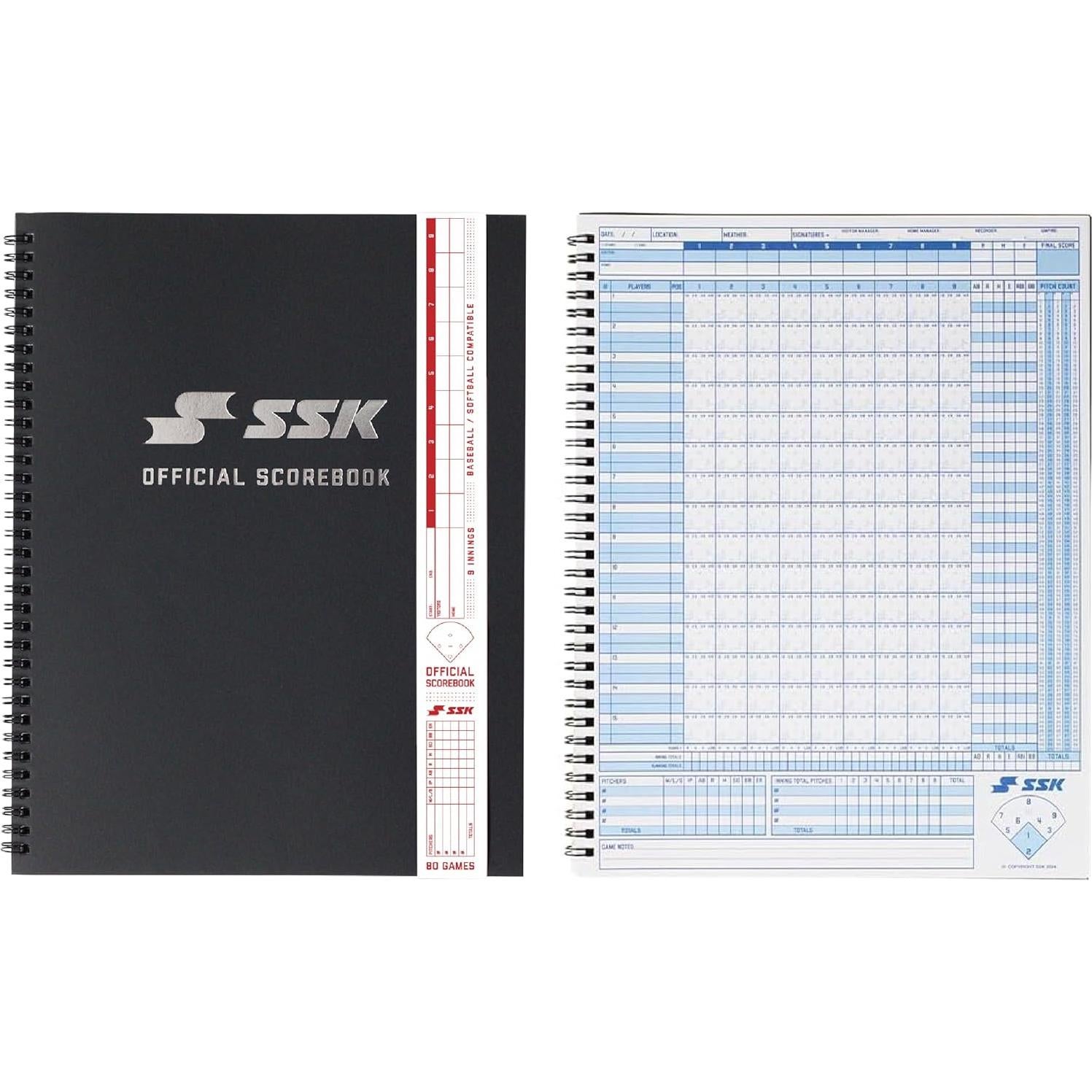 Libro Oficial de Puntuaciones SSK 80 Juegos Béisbol y Softbol