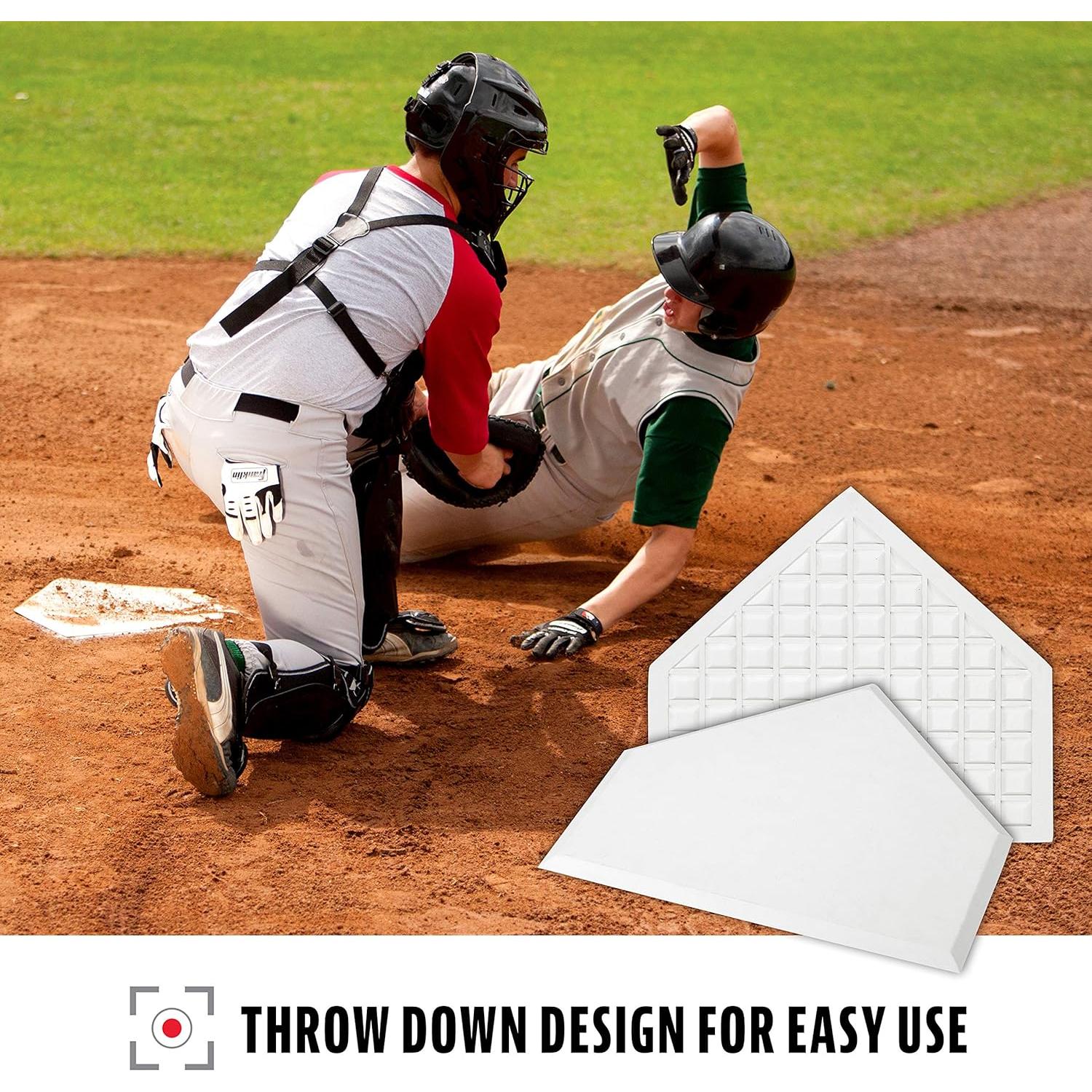 Placa de Inicio de Goma Franklin Sports 43x43 cm para Béisbol