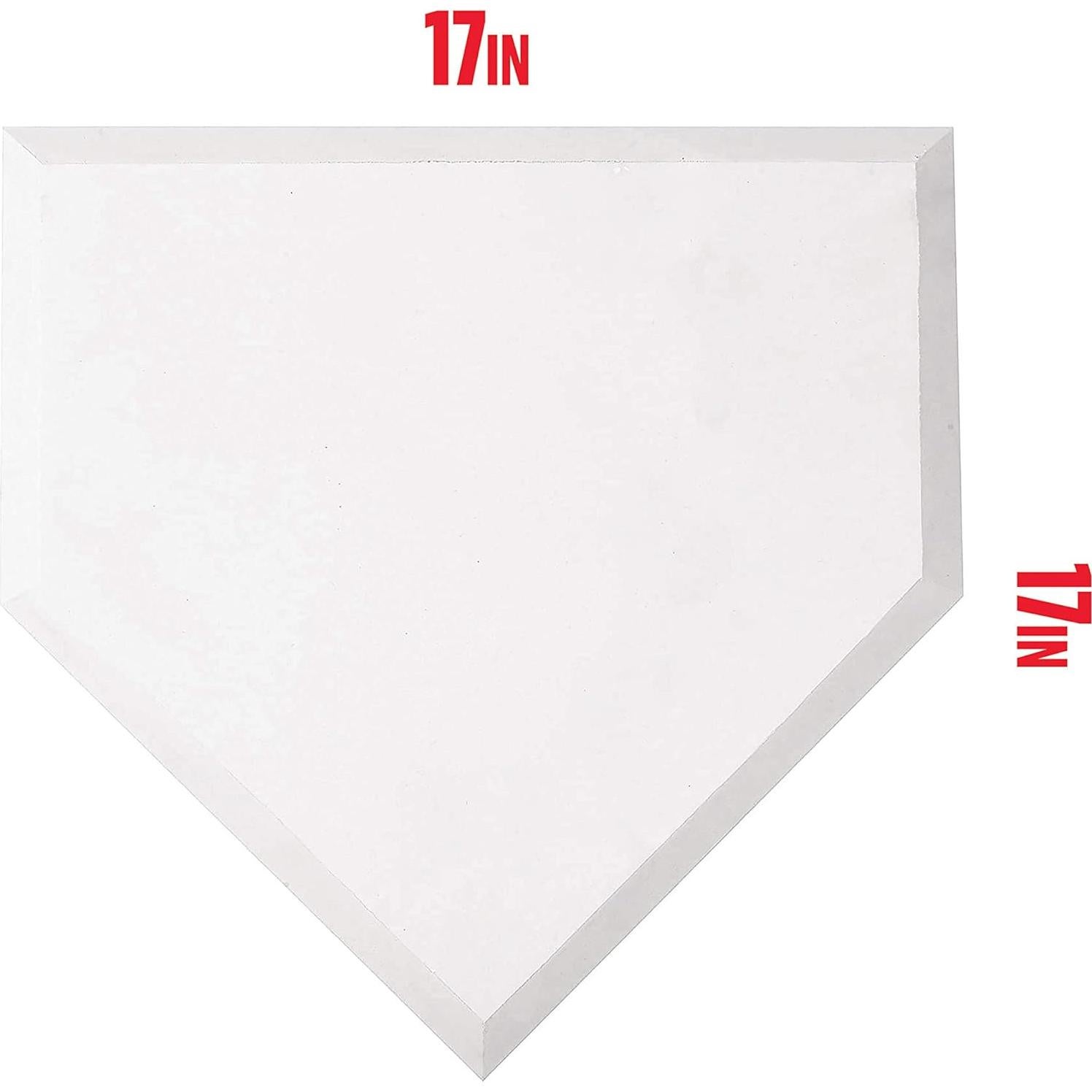 Placa de Inicio de Goma Franklin Sports 43x43 cm para Béisbol
