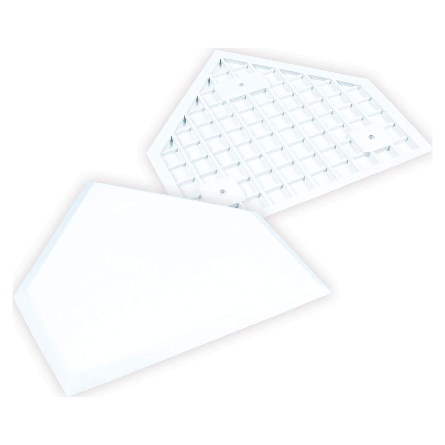 Placa de Inicio de Béisbol CHAMPRO 1.27 cm Grosor Waffle Blanca