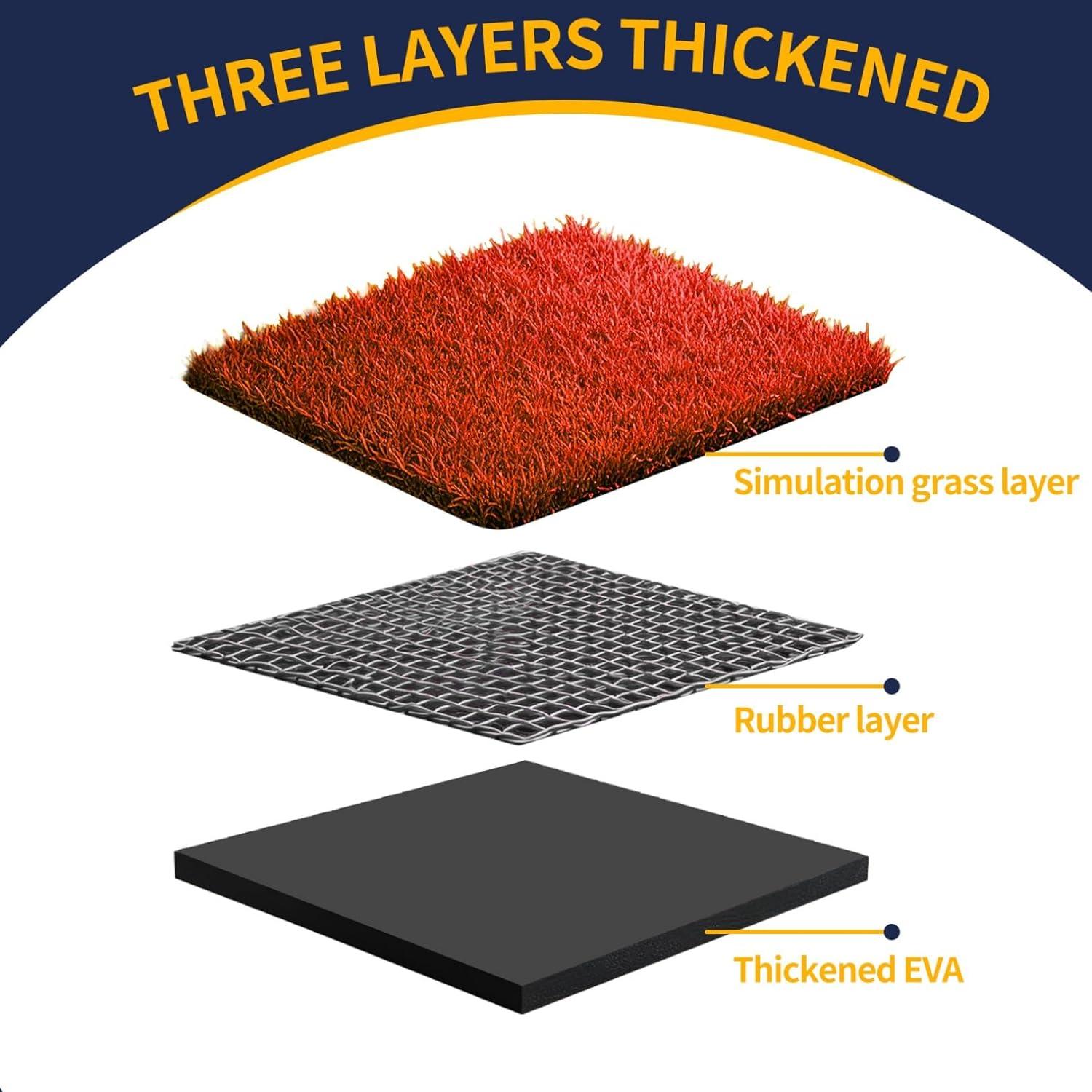 Alfombra de Bateo Qryovsa 3m x 1.5m Impermeable para Entrenamiento