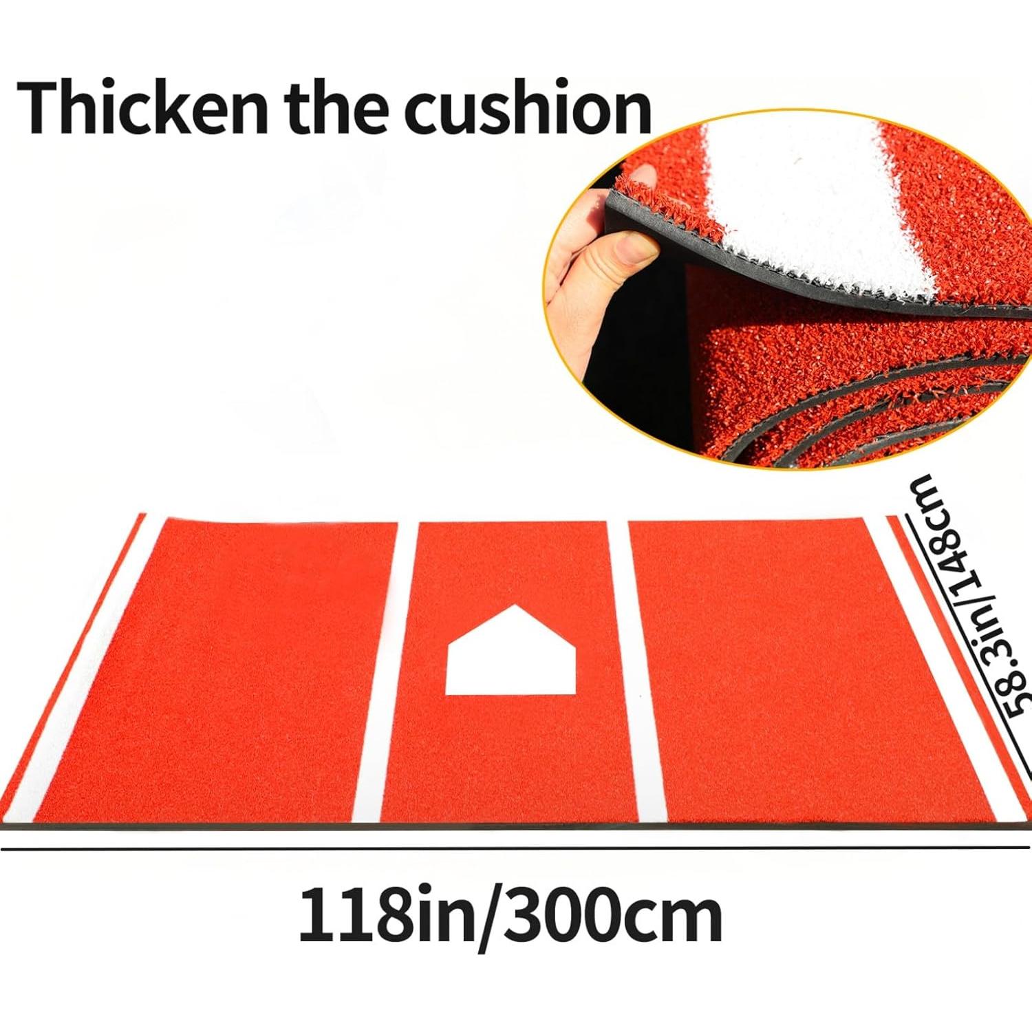 Alfombra de Bateo Qryovsa 3m x 1.5m Impermeable para Entrenamiento