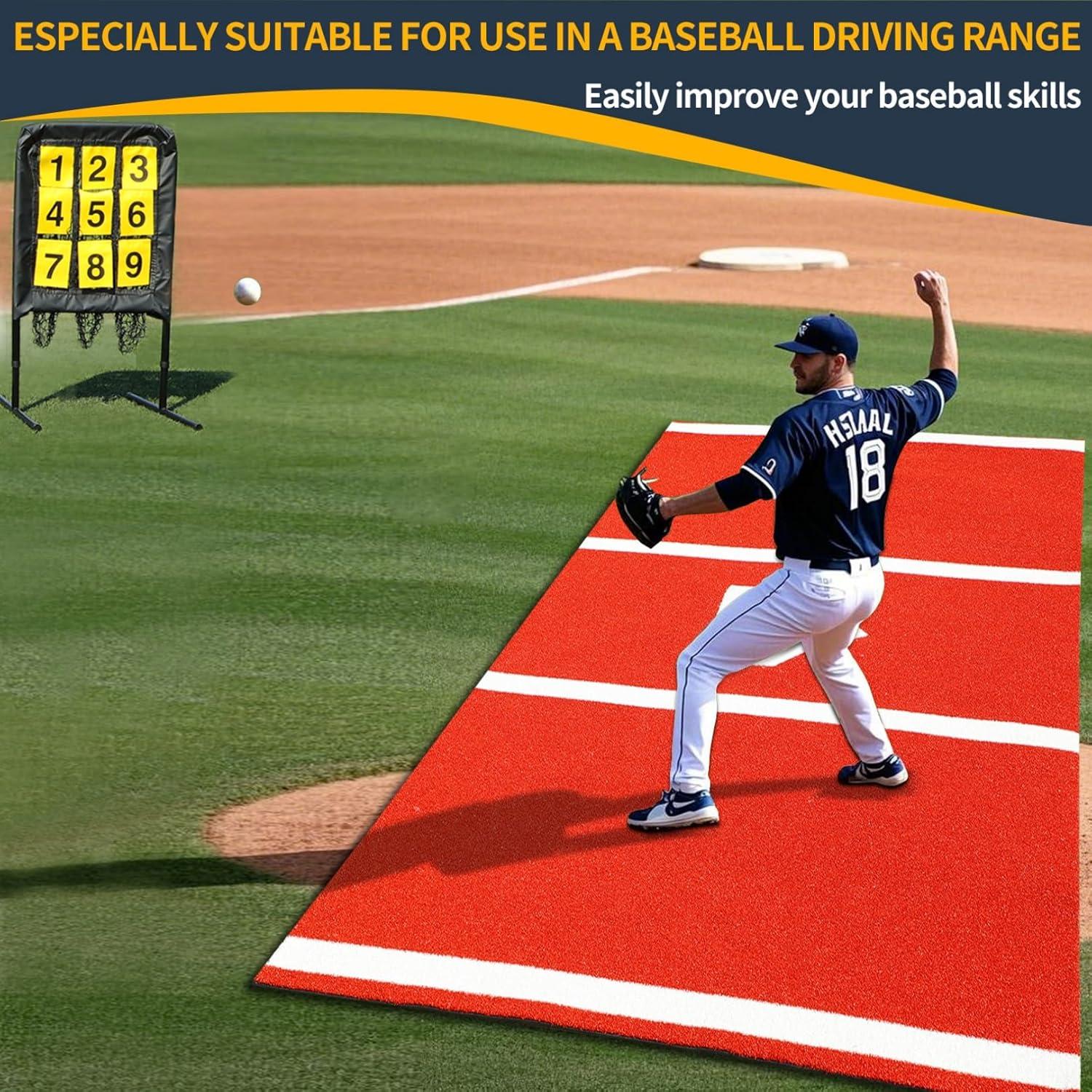 Alfombra de Bateo Qryovsa 3m x 1.5m Impermeable para Entrenamiento