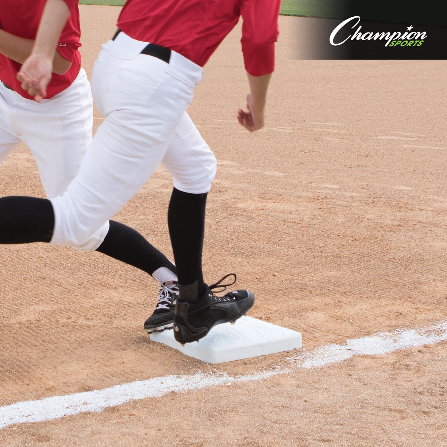 Conjunto de Bases de Béisbol Ancladas Champion Sports Pro 3 Piezas