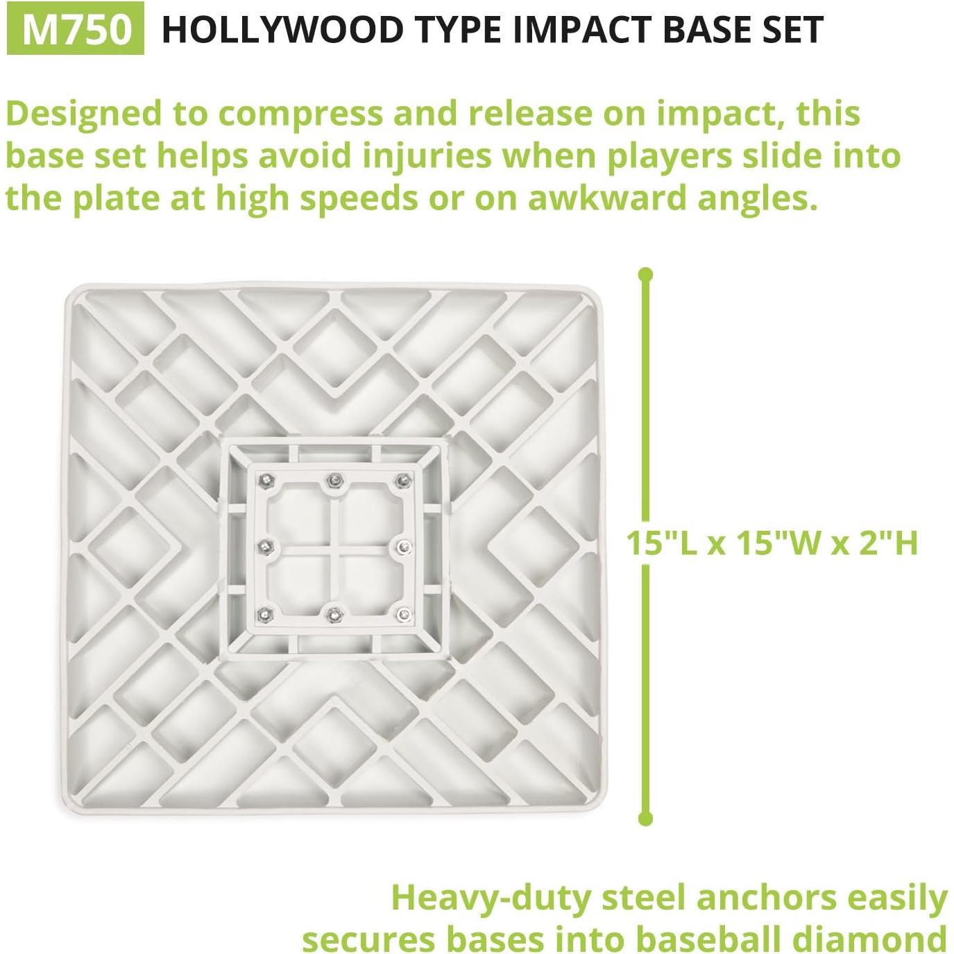 Conjunto de Bases de Béisbol Champion Sports - 3 Piezas