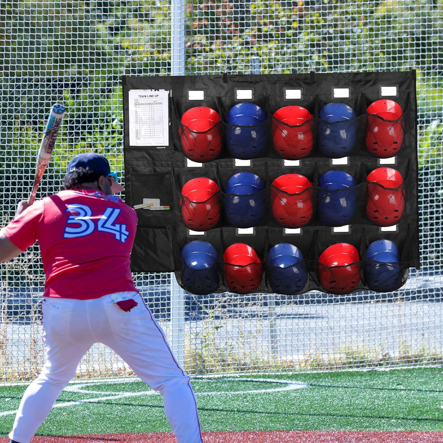 Organizador de Dugout NVAAV para 15 Cascos y Guantes