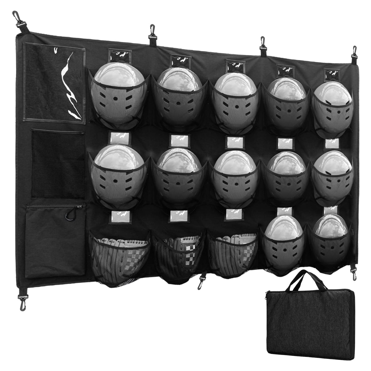 Bolsa de Casco Colgante VISEMAN para 15 Cascos de Béisbol