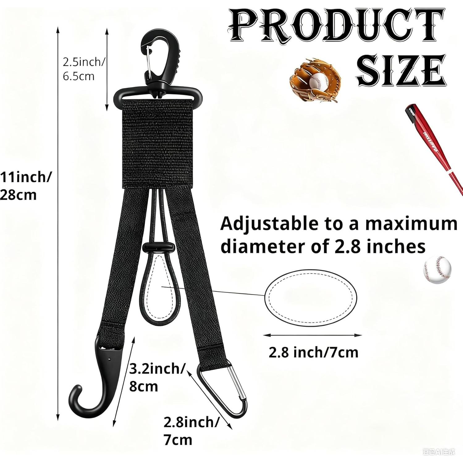 Organizador de Equipos de Béisbol Gotoriri, Soporte de Bate y Guante