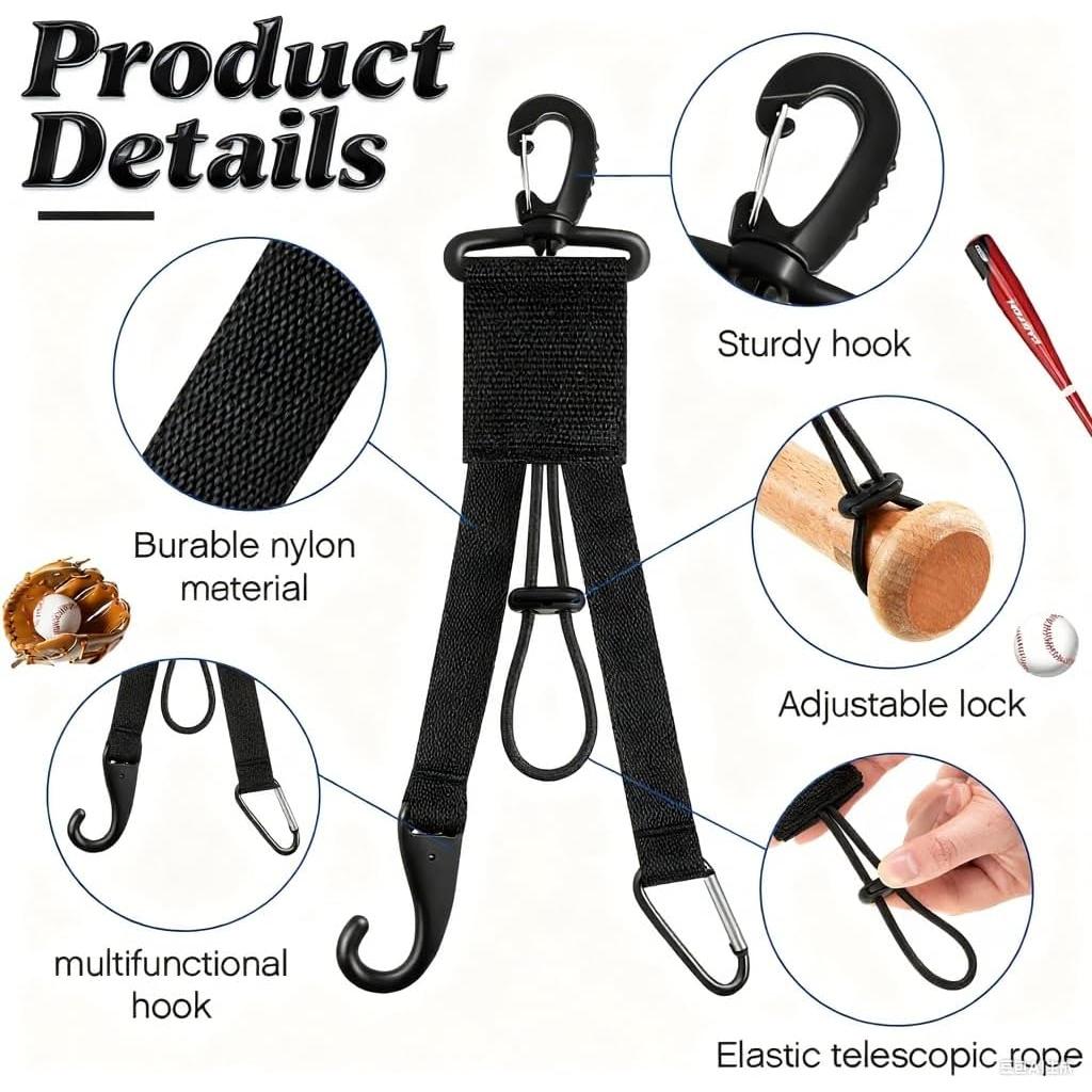 Organizador de Equipos de Béisbol Gotoriri, Soporte de Bate y Guante