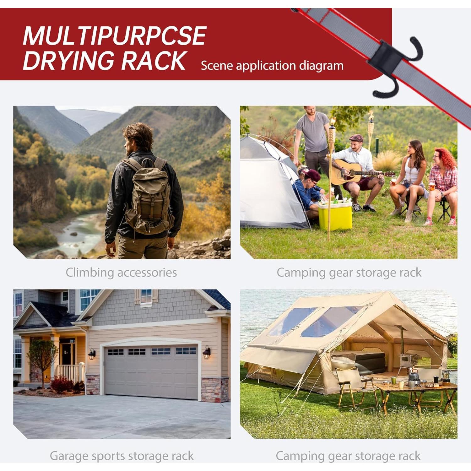 Soporte de Secado de Equipamiento de Hockey ChengFu 157 cm