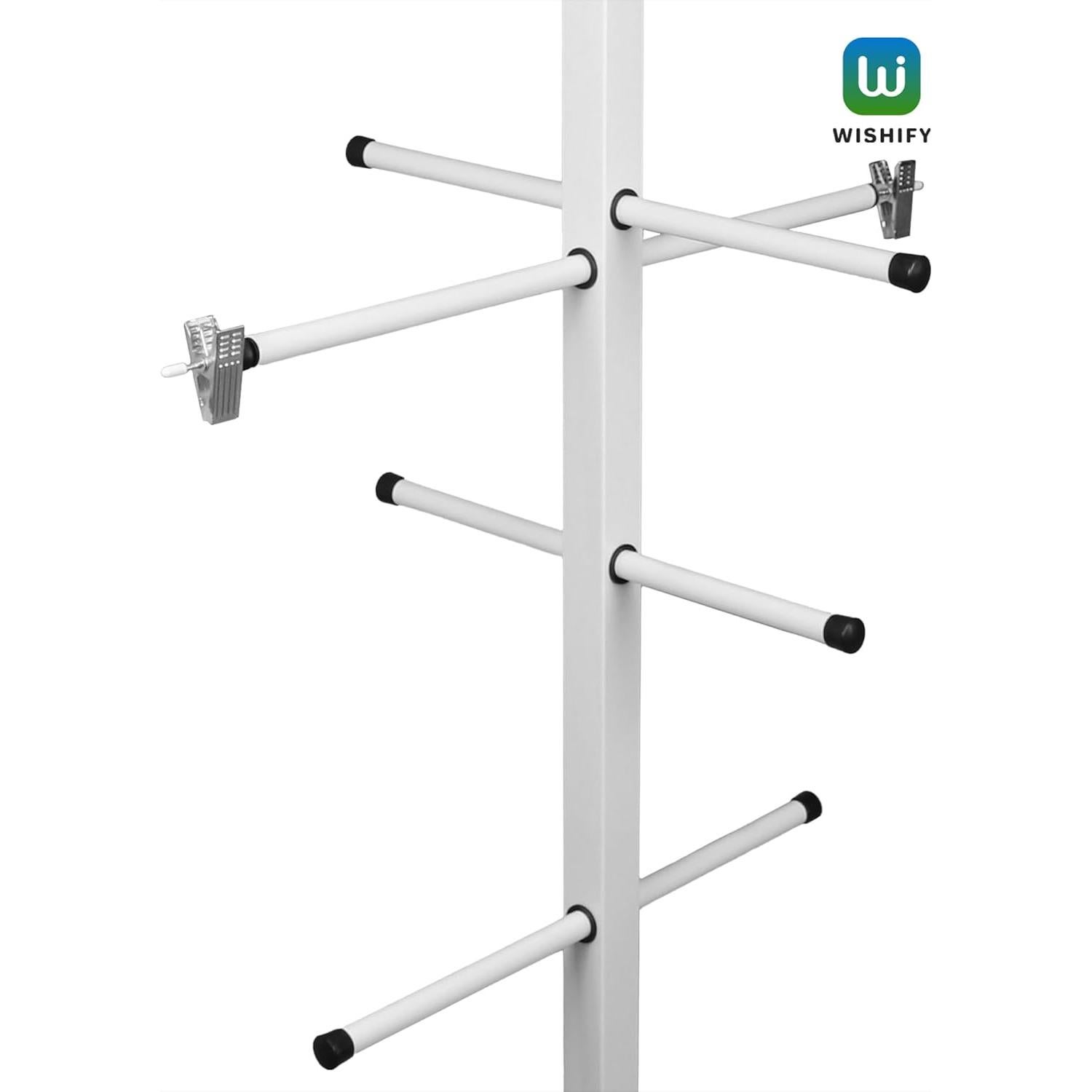 Soporte para Secar Equipos de Hockey Wishify - Estante Metal 140x56cm