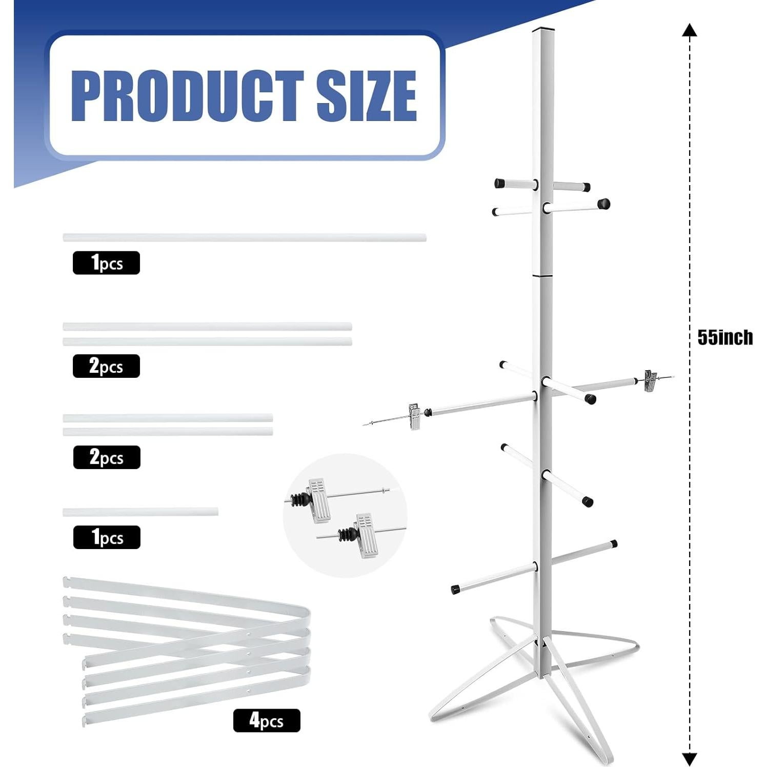 Soporte para Secar Equipos de Hockey Metal Dunzy 139.7 x 53.3 cm