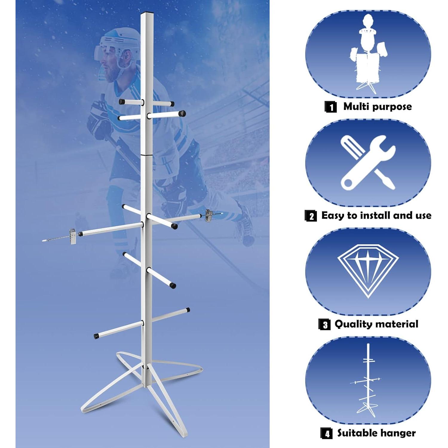Soporte para Secar Equipos de Hockey Metal Dunzy 139.7 x 53.3 cm
