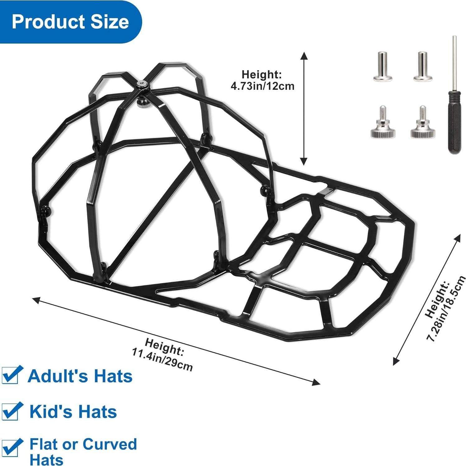 Cesta de Lavado de Gorras Nzcvuias - 2 Piezas Color Negro