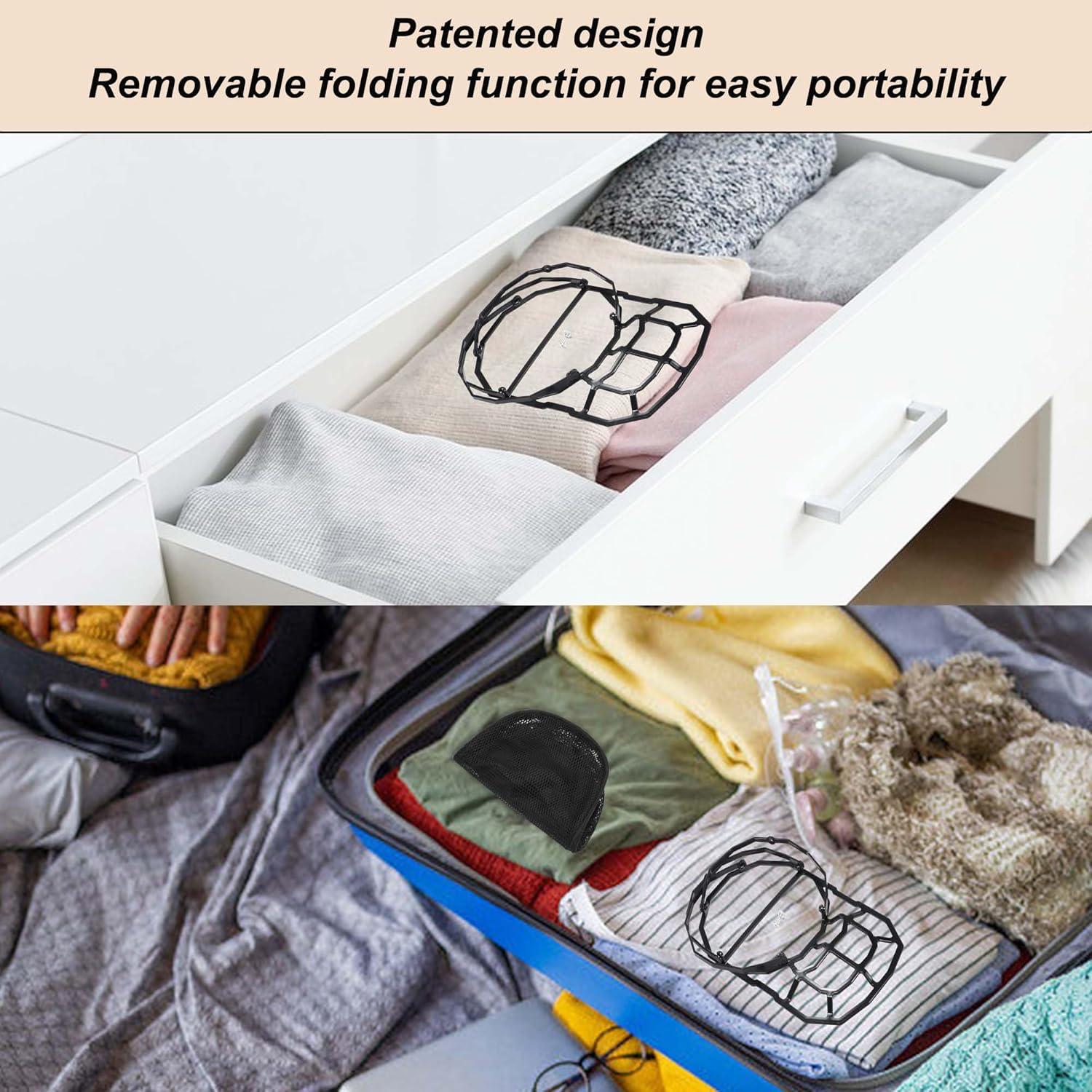 Cesta de Lavado de Gorras Nzcvuias - 2 Piezas Color Negro