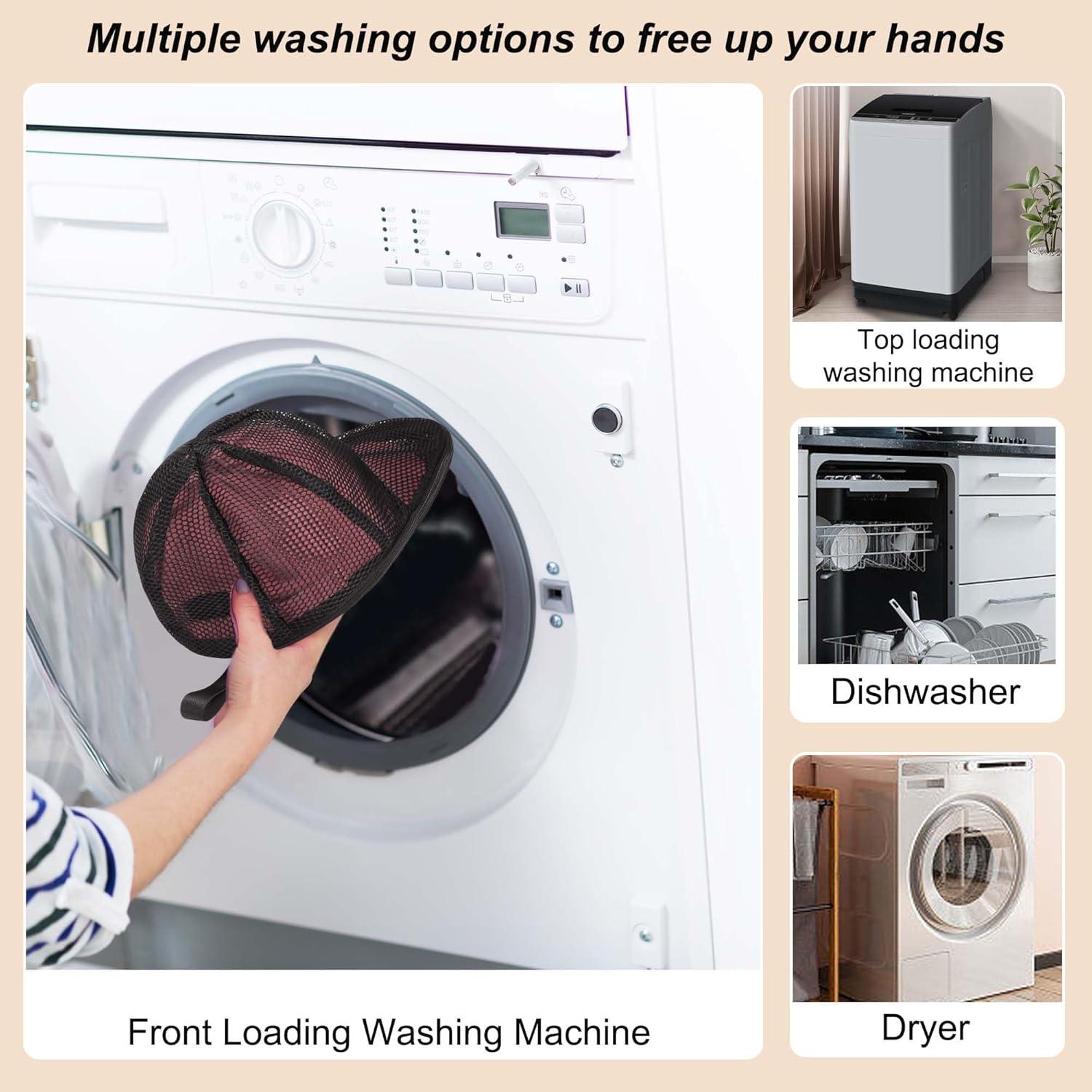 Cesta de Lavado de Gorras Nzcvuias - 2 Piezas Color Negro