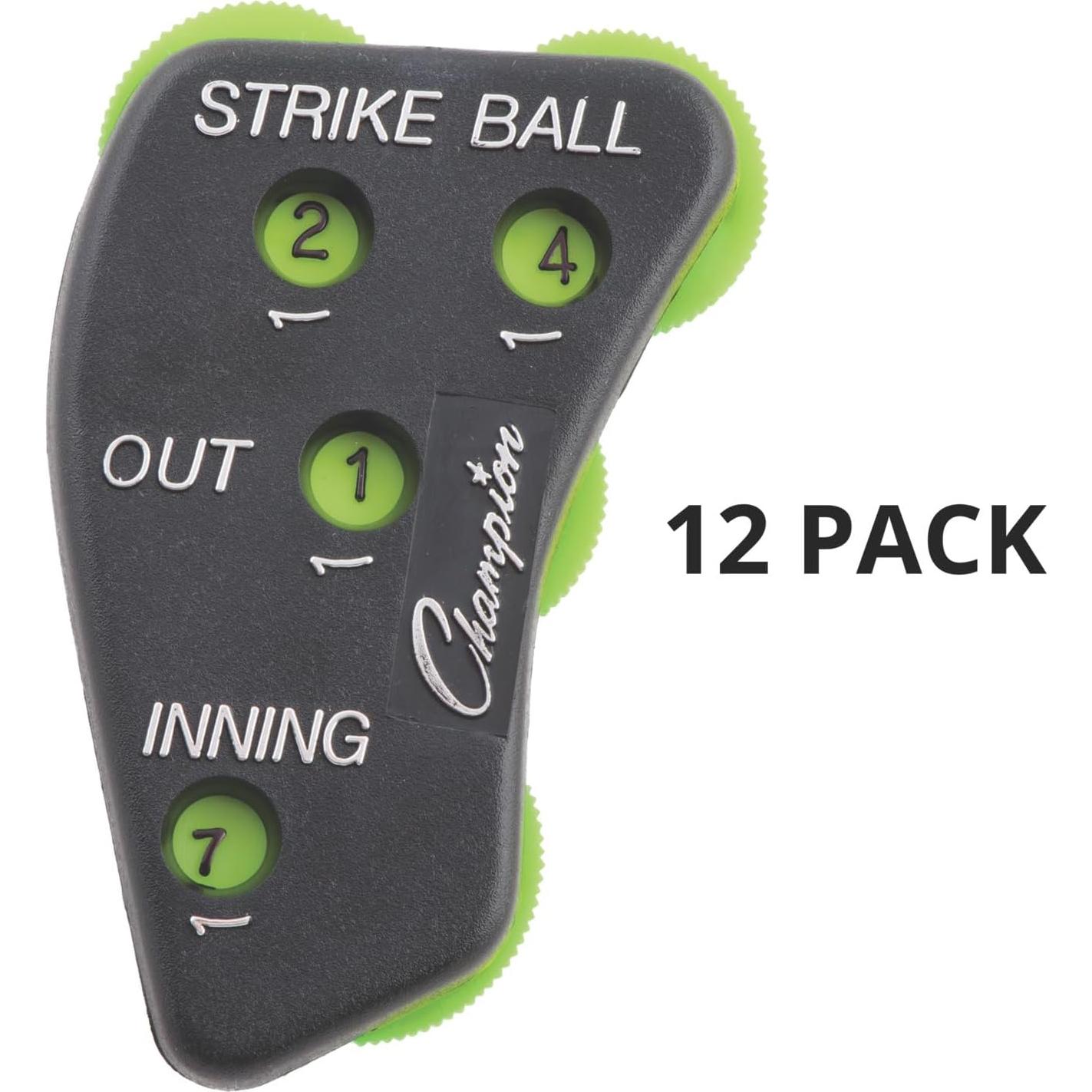 Indicador de conteo de árbitro de béisbol Champion Sports - 4 ruedas