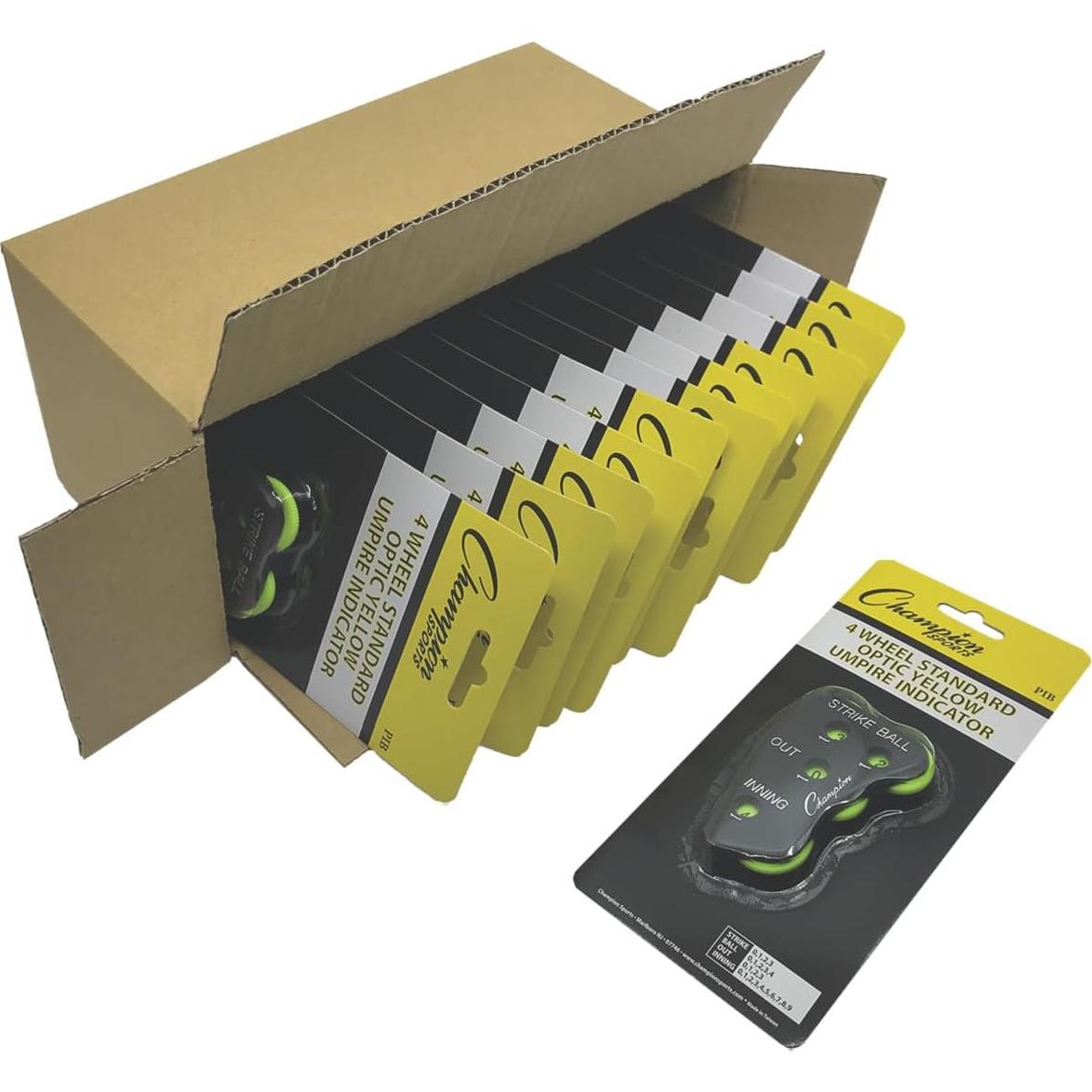 Indicador de conteo de árbitro de béisbol Champion Sports - 4 ruedas